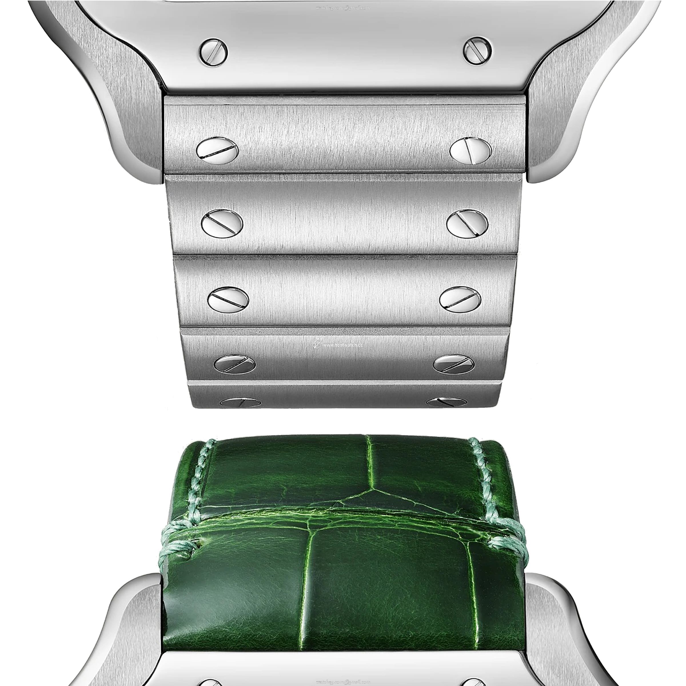Cartier Santos de Cartier WSSA0062 - 40mm Steel Automatic Green Dial - Image 2