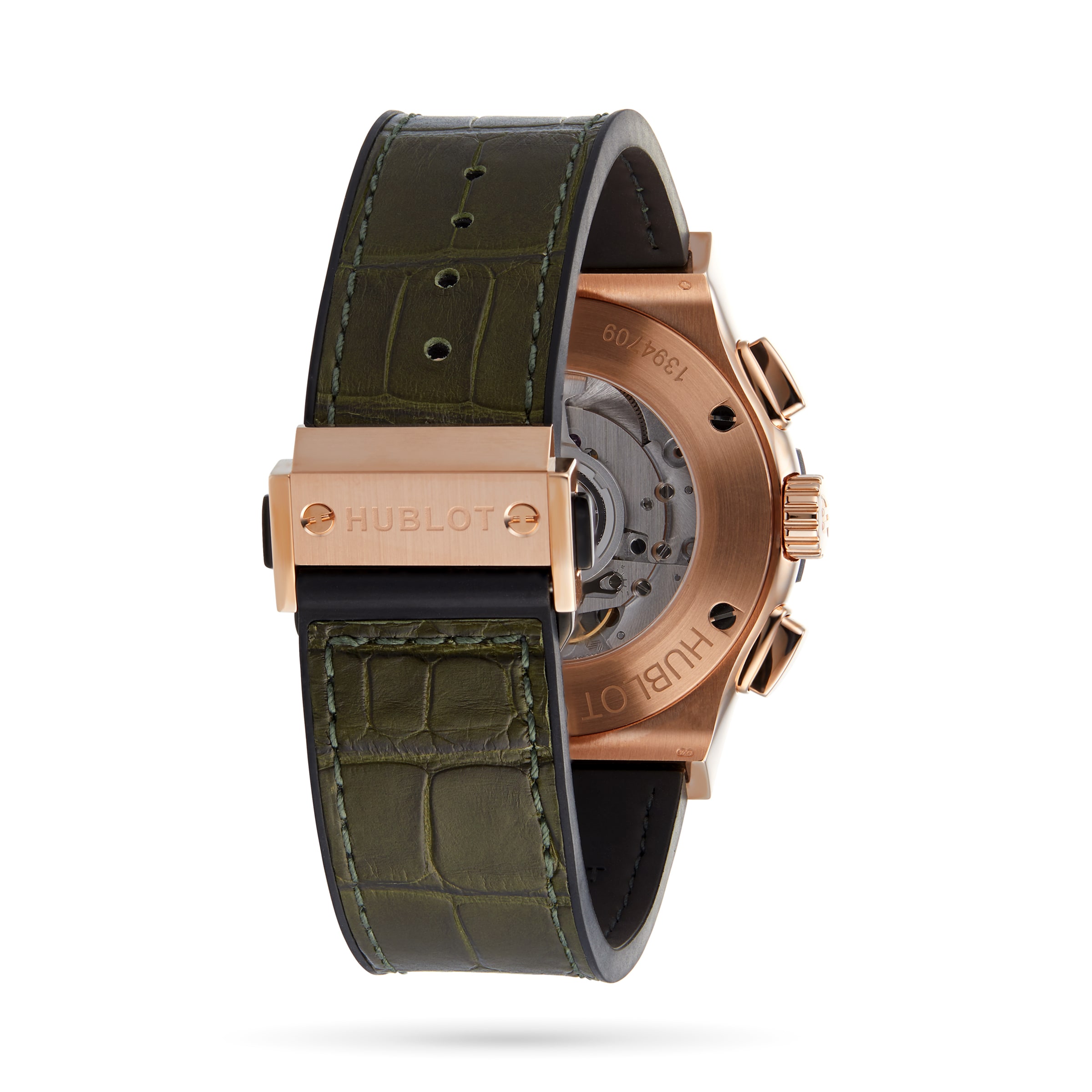 Hublot 541.OX.8980.LR | 18ct Rose Gold Automatic Green Dial Watch - Image 3