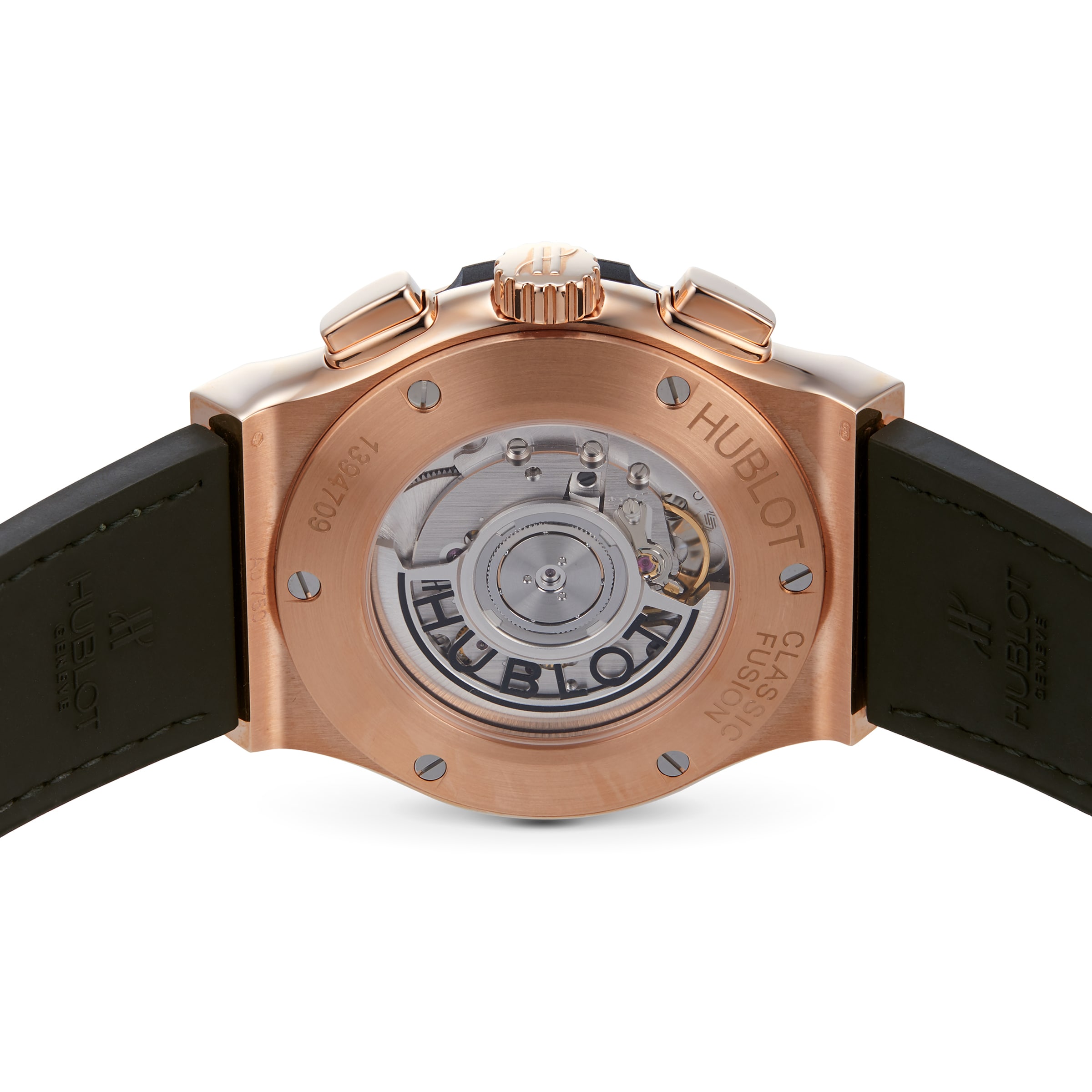 Hublot 541.OX.8980.LR | 18ct Rose Gold Automatic Green Dial Watch - Image 4