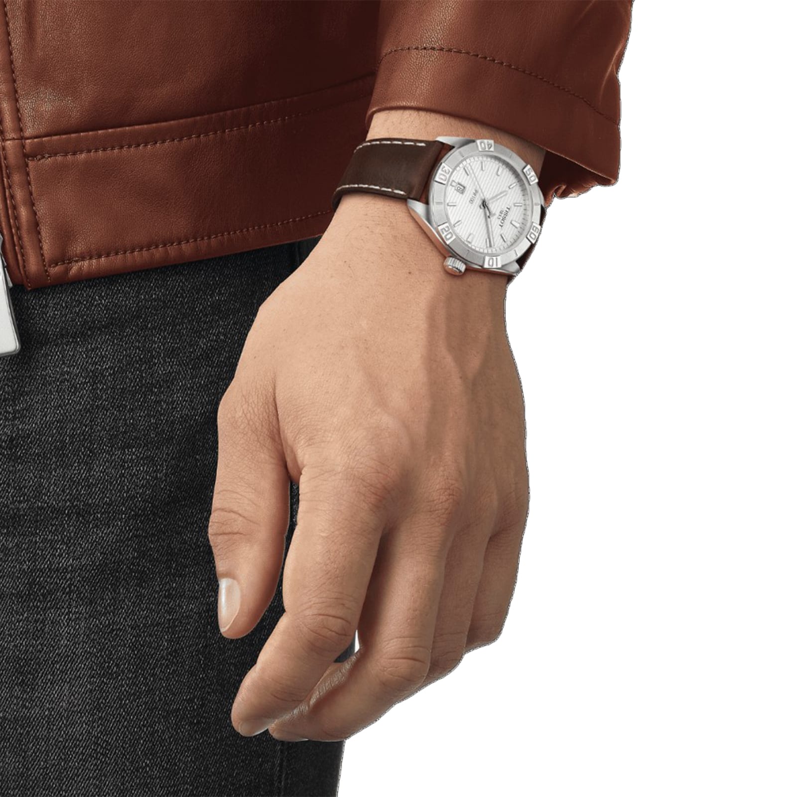 Tissot T-Classic PR 100 Sport Watch - 42mm Stainless Steel & Silver Dial - Image 4