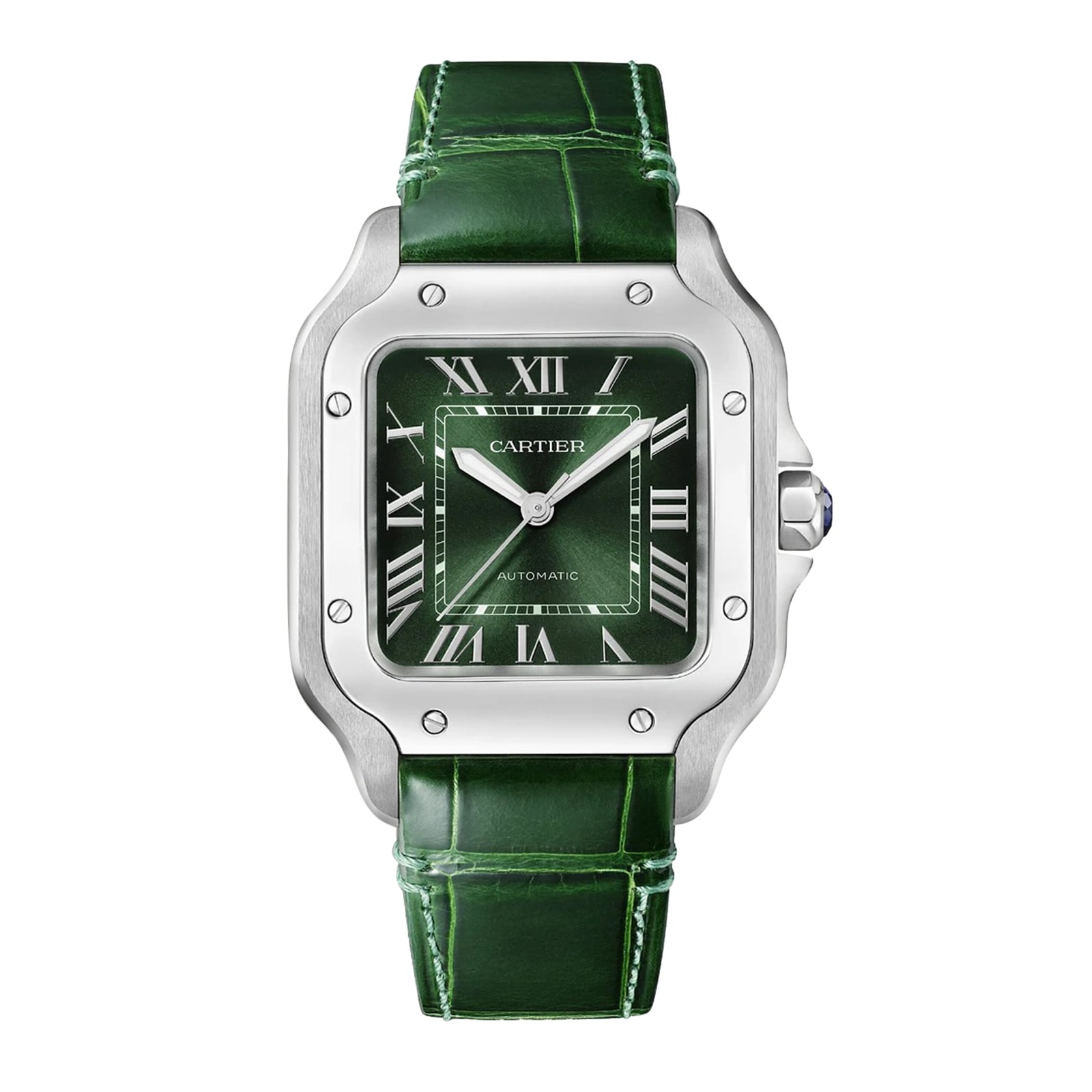 Cartier Santos de Cartier WSSA0061 - 35mm Steel Automatic Green Dial - Image 3