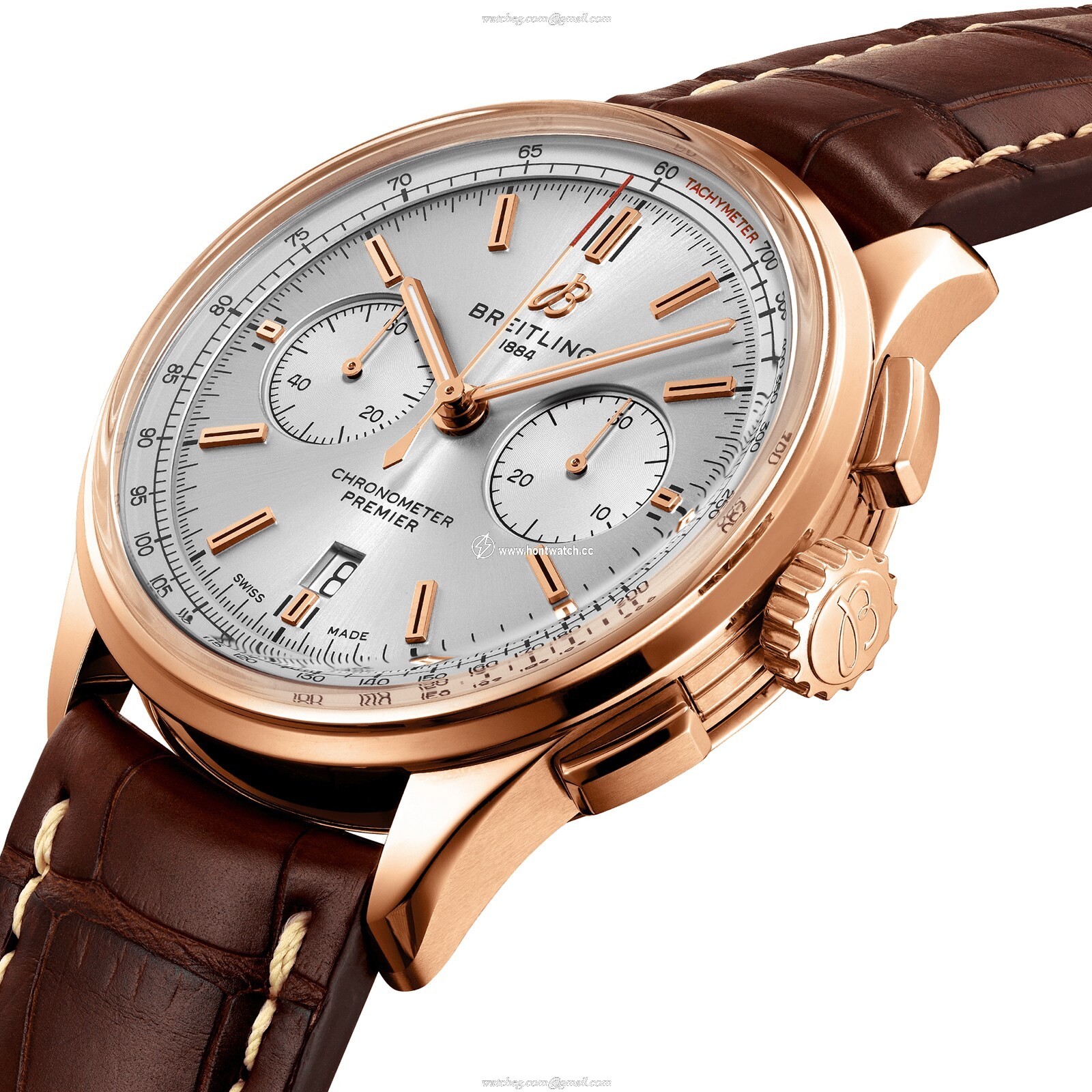 Breitling Premier RB0118371G1P1 | 42mm Rose Gold Automatic Silver Dial - Image 2