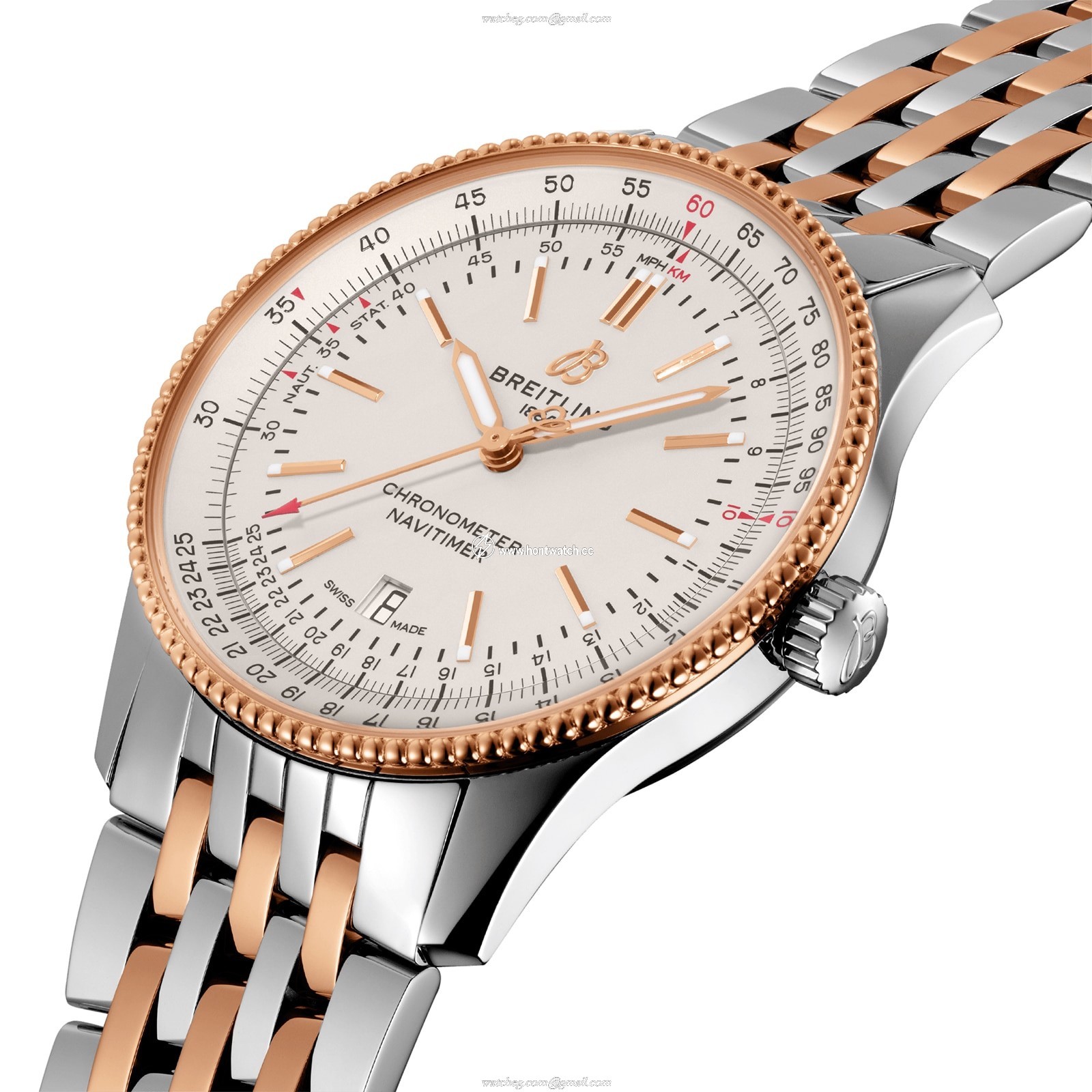 Breitling Navitimer 41mm Automatic Cream Dial Stainless Steel Watch - Image 2