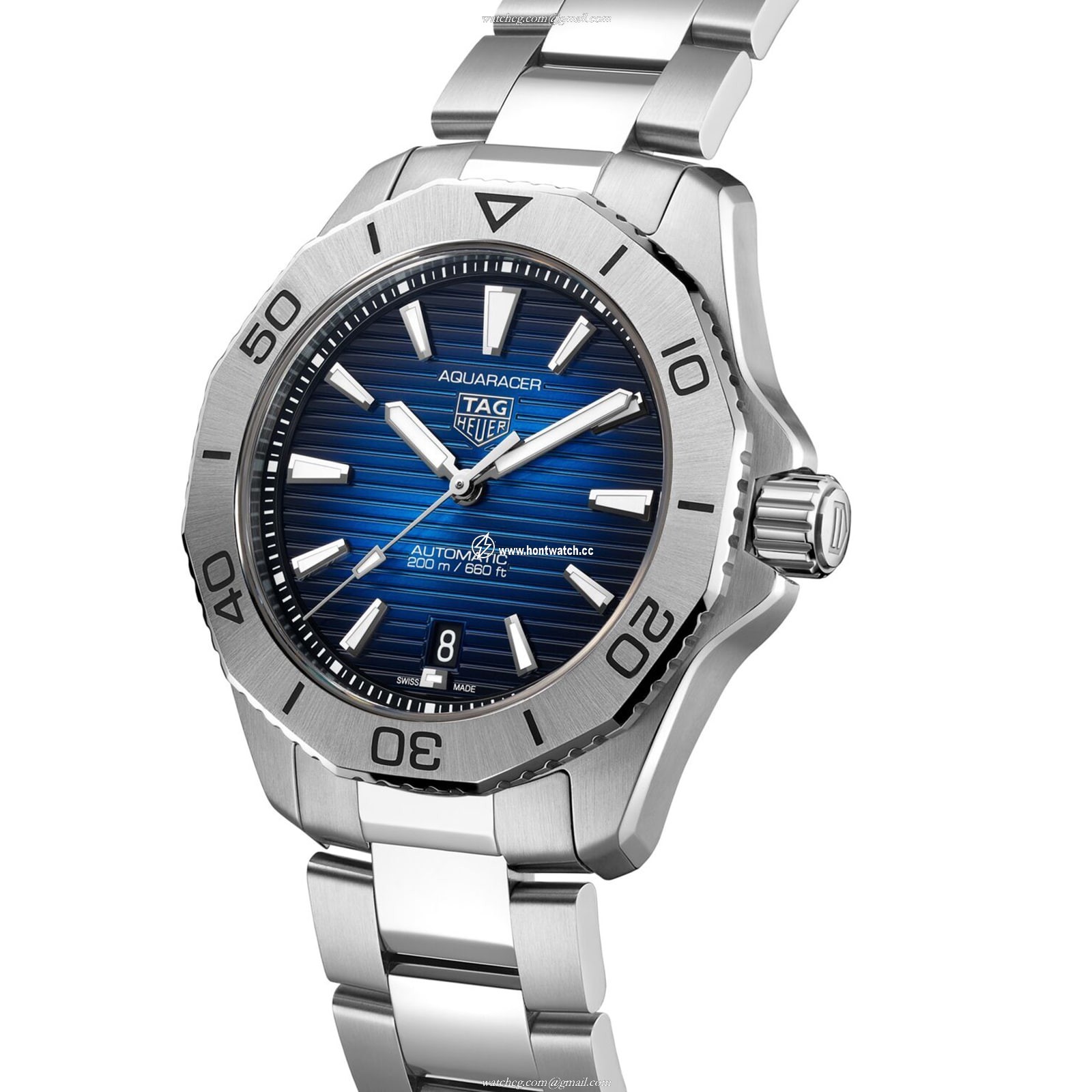 TAG Heuer Aquaracer WBP2111.BA0627 | 40mm Blue Automatic Watch | 200M - Image 2