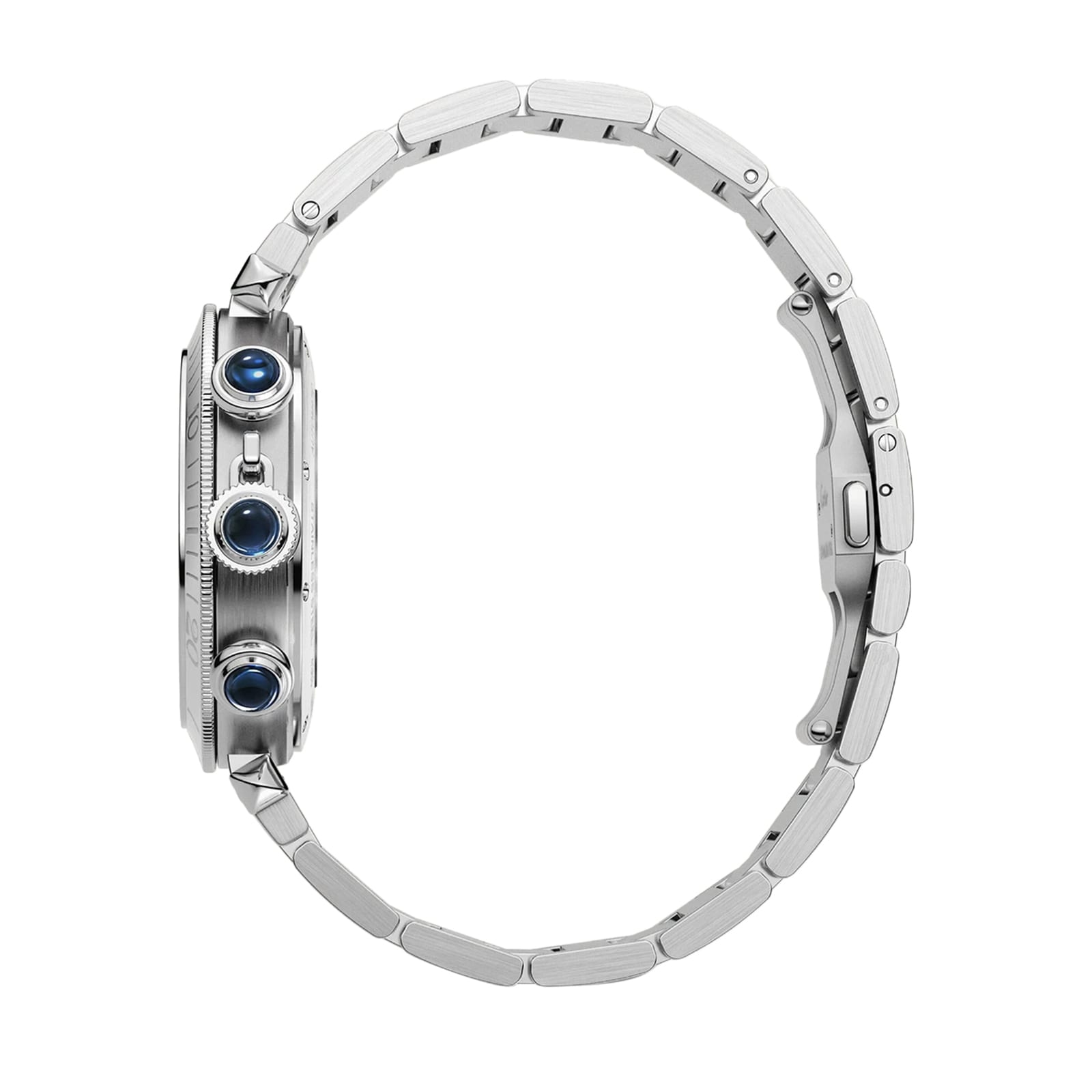 Cartier Pasha de Cartier WSPA0039 - 41mm Steel Automatic Blue Watch - Image 4