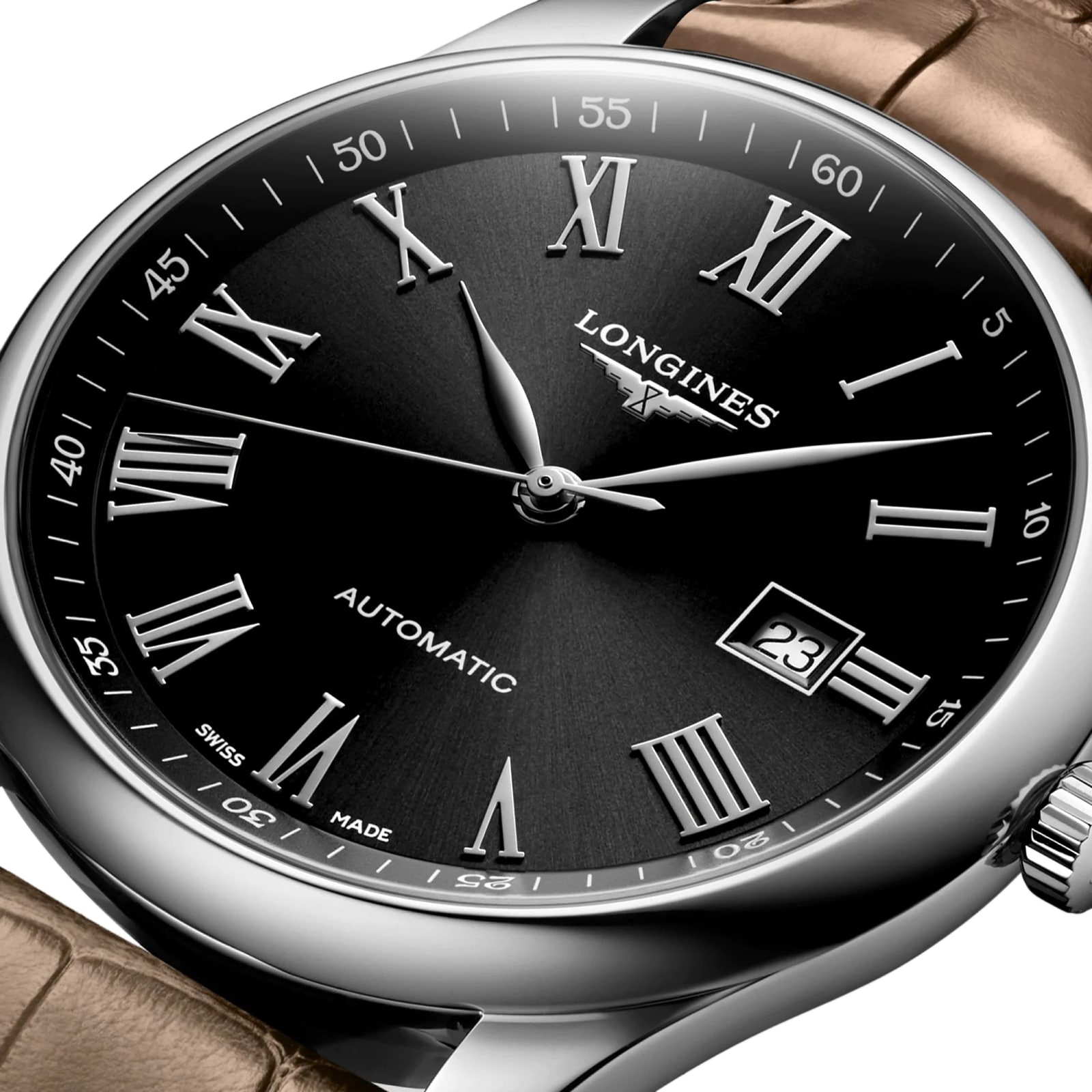 Longines Master Collection L28934592 | 42mm Automatic Black Dial Watch - Image 4