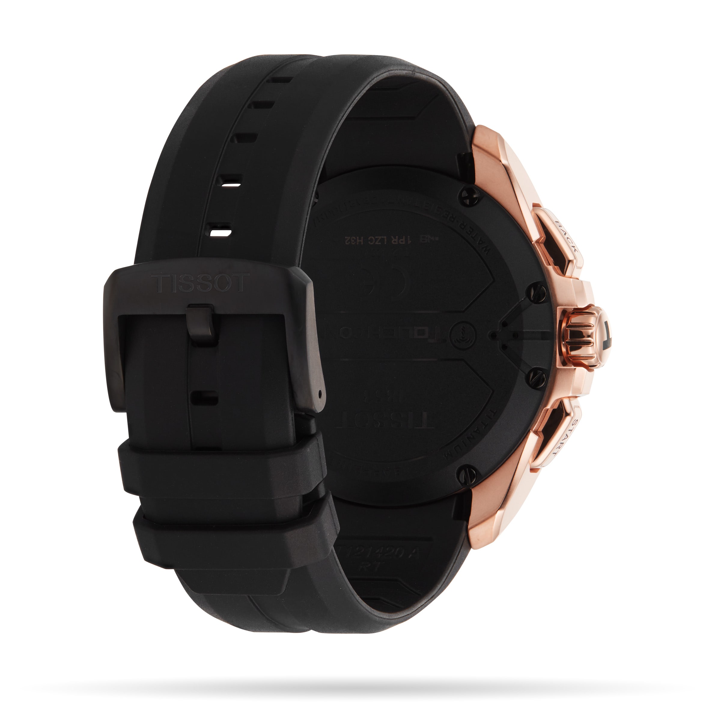 Tissot T-Touch Connect Solar Titanium Smart Watch - 47.5mm Black Silicone - Image 3