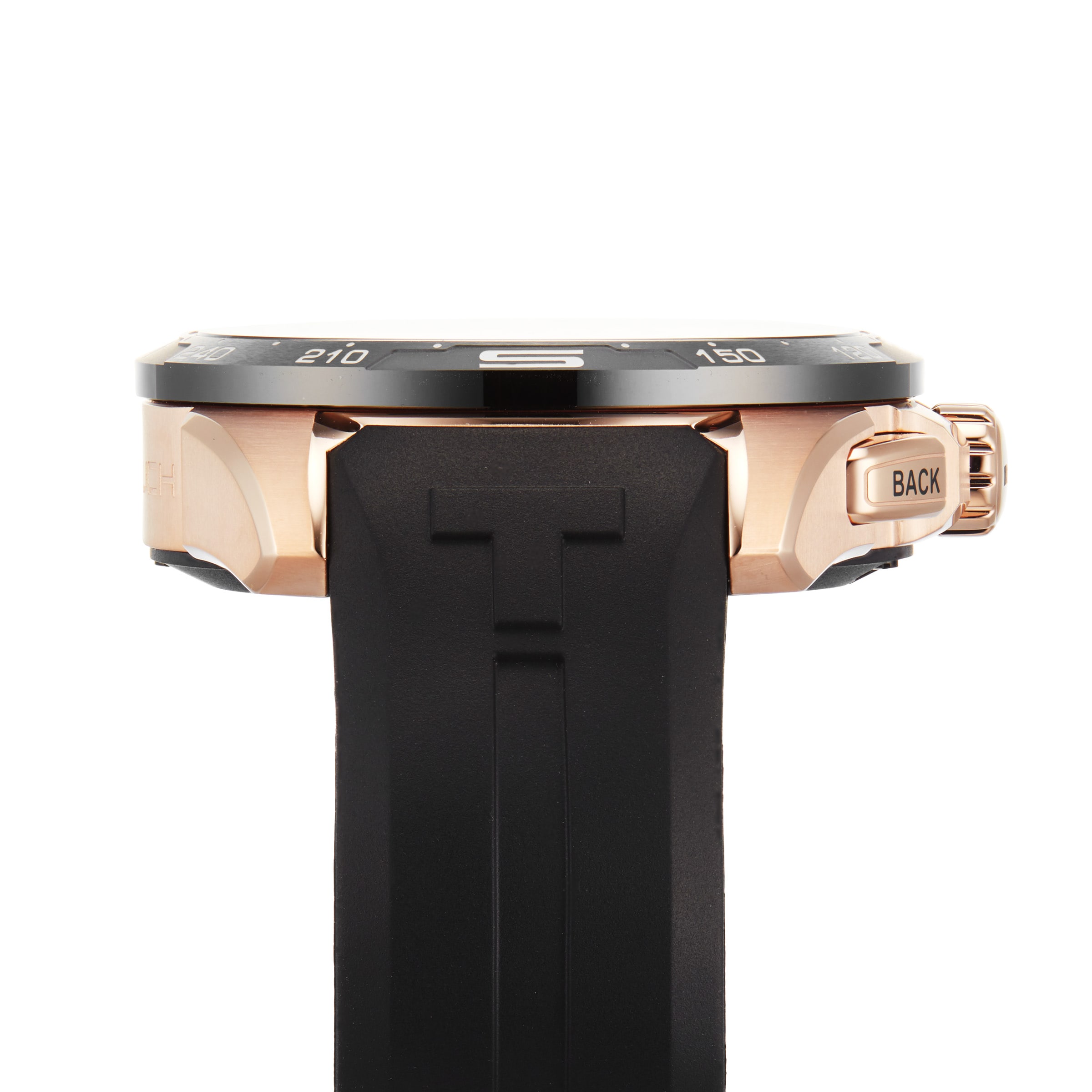 Tissot T-Touch Connect Solar Titanium Smart Watch - 47.5mm Black Silicone - Image 4