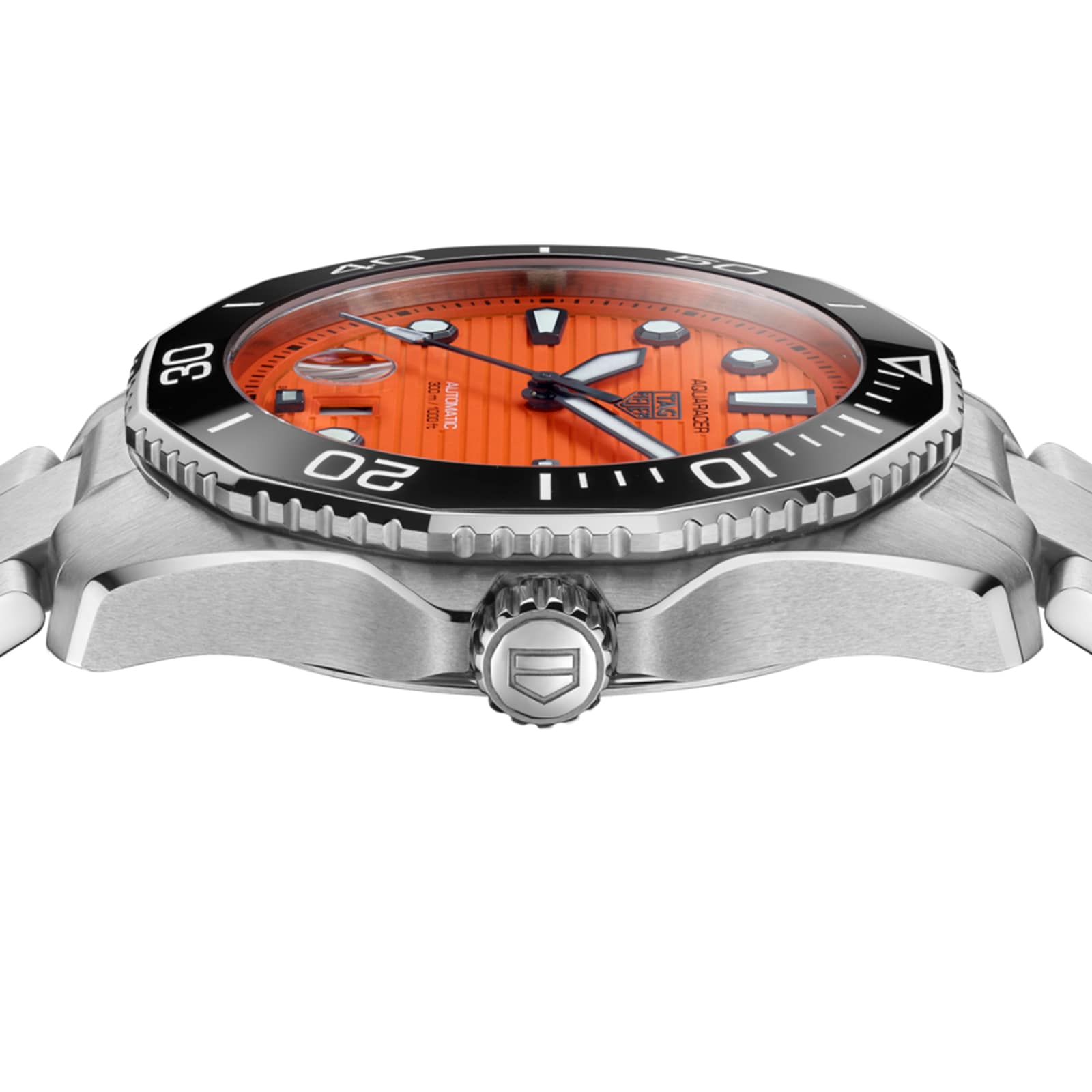 TAG Heuer Aquaracer Automatic - Orange Dial - 43mm Stainless Steel - Image 3