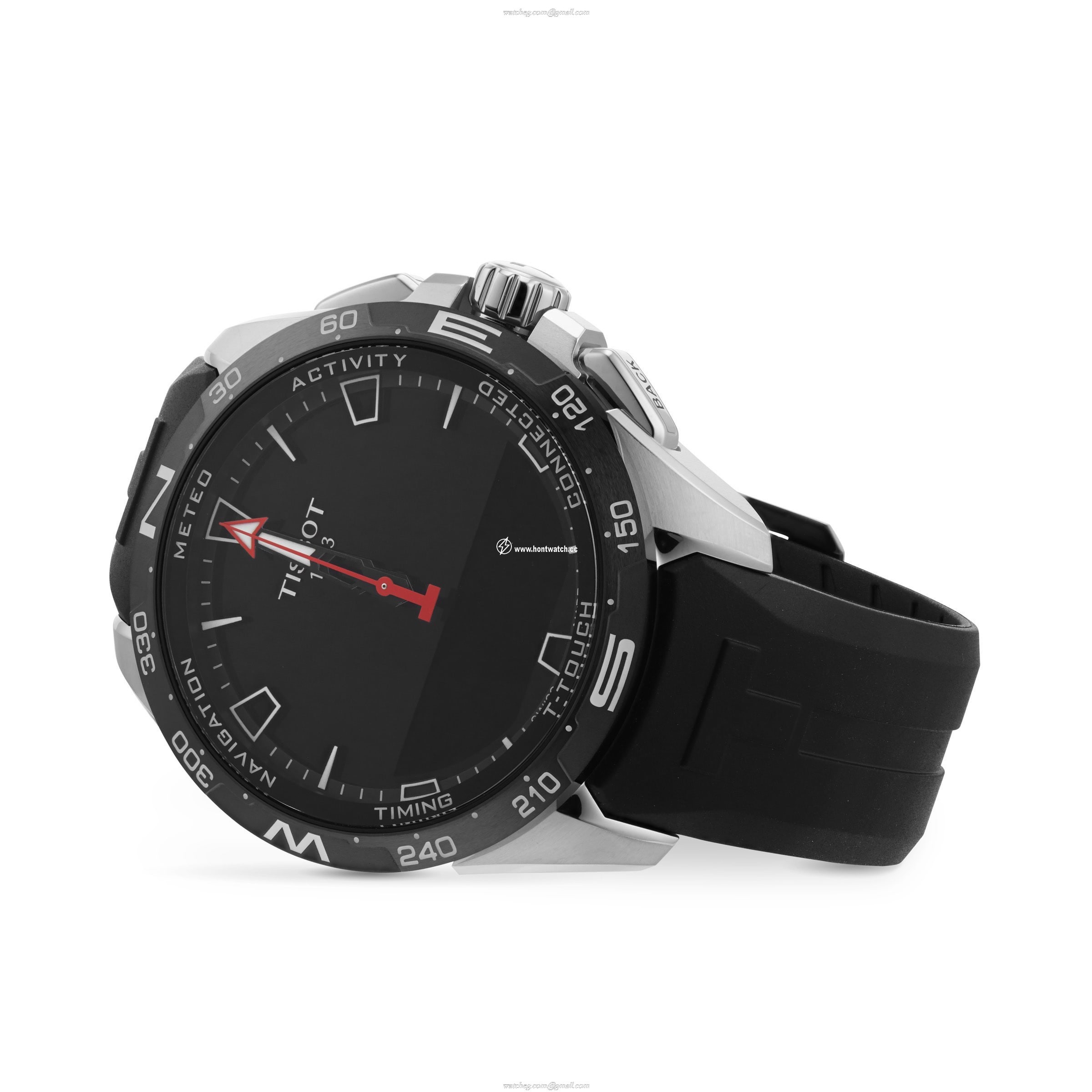 Tissot T-Touch Connect Solar Titanium Smart Watch - 47.5mm Black - Image 2