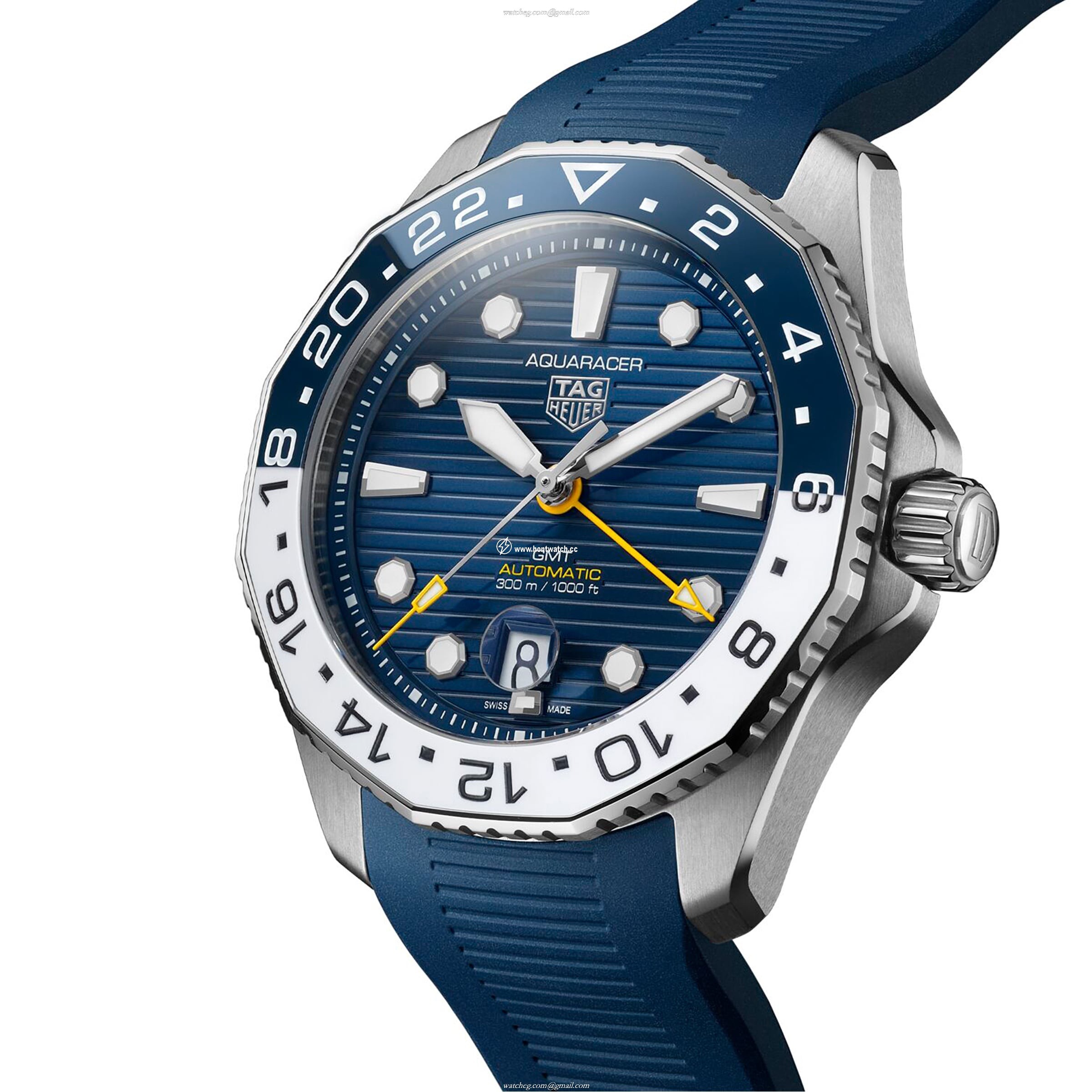 TAG Heuer Aquaracer WBP2010.FT6198 | 43mm Blue Automatic GMT Watch - Image 2