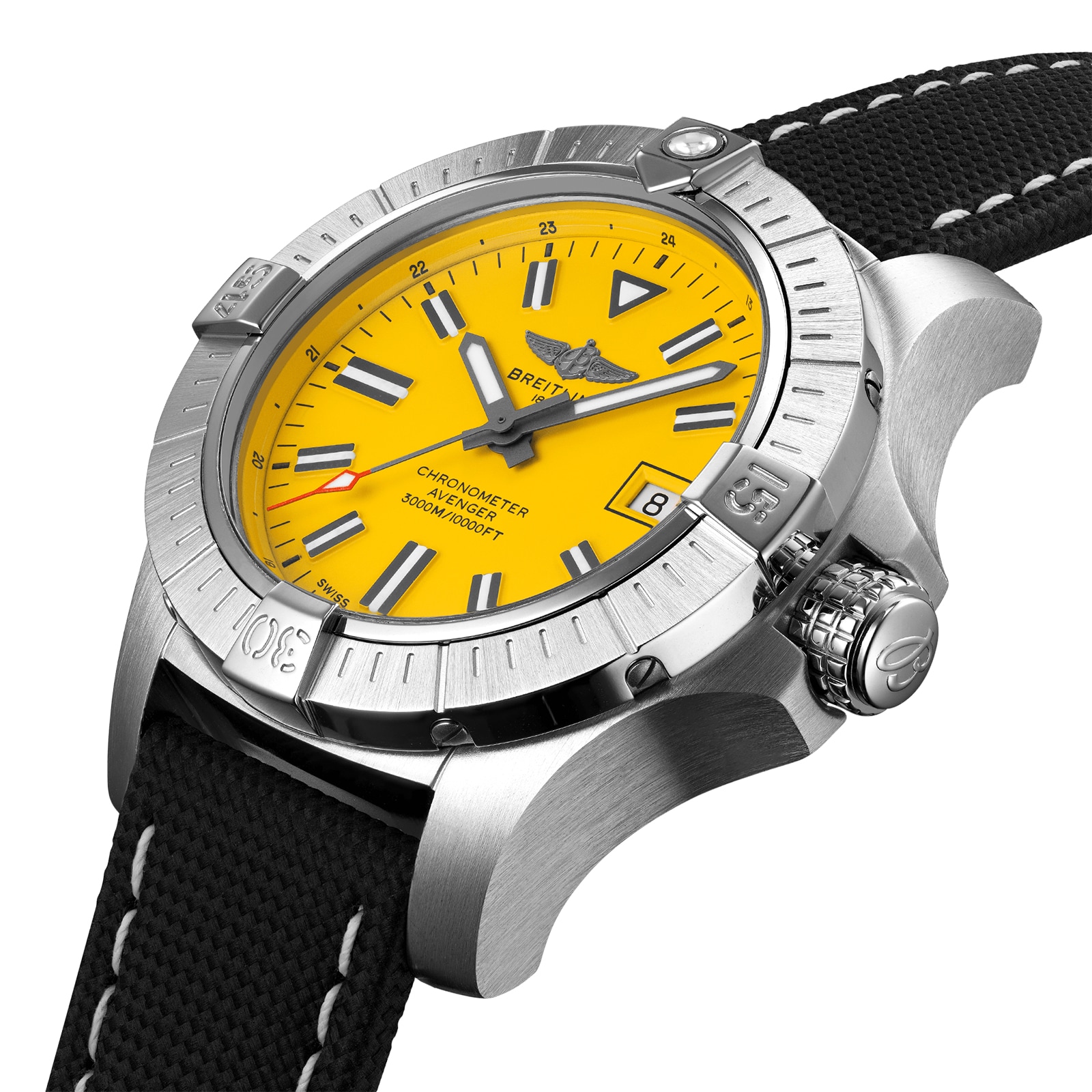 Breitling Avenger A17319101I1X2 - 45mm Stainless Steel Automatic Yellow Dial - Image 3