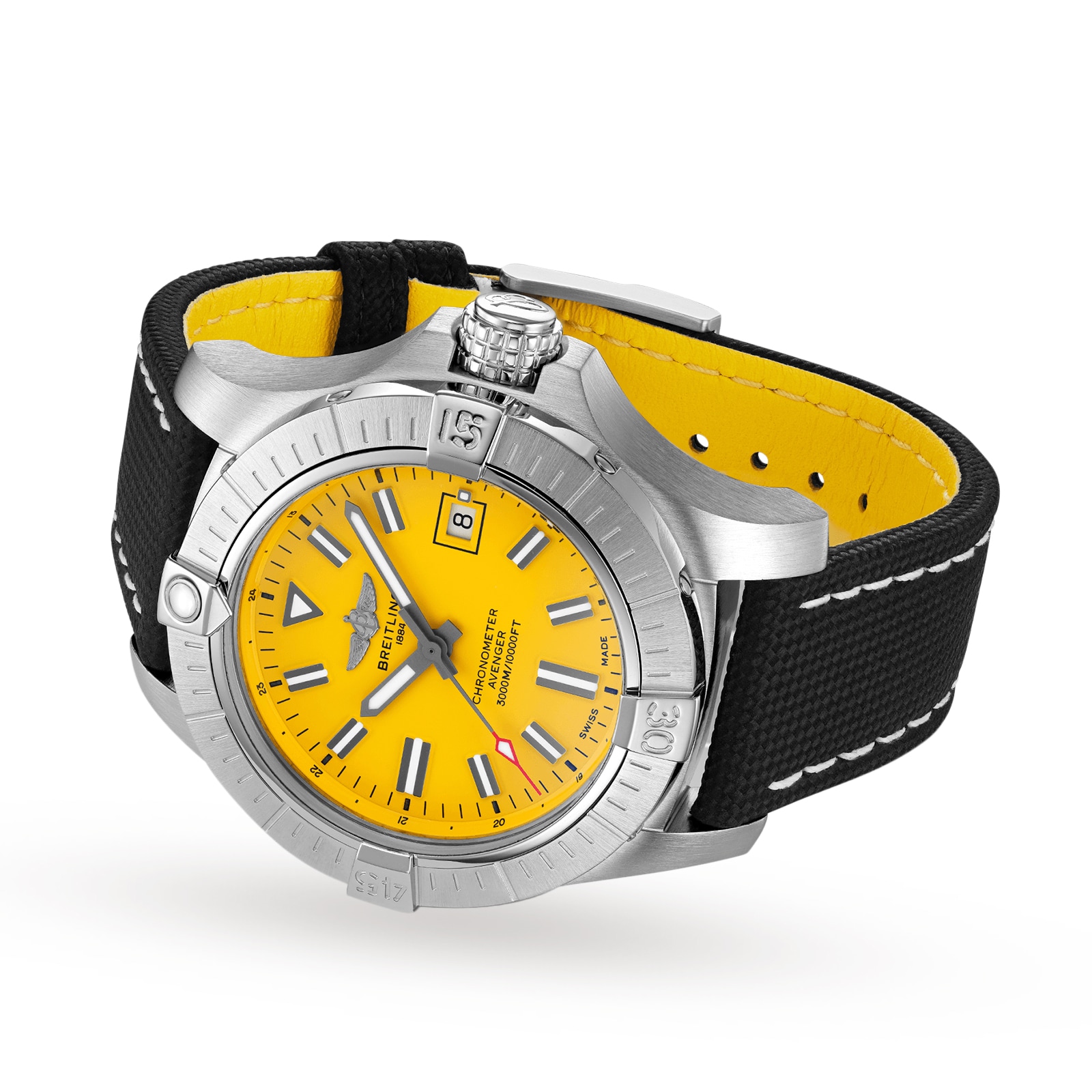 Breitling Avenger A17319101I1X2 - 45mm Stainless Steel Automatic Yellow Dial - Image 4