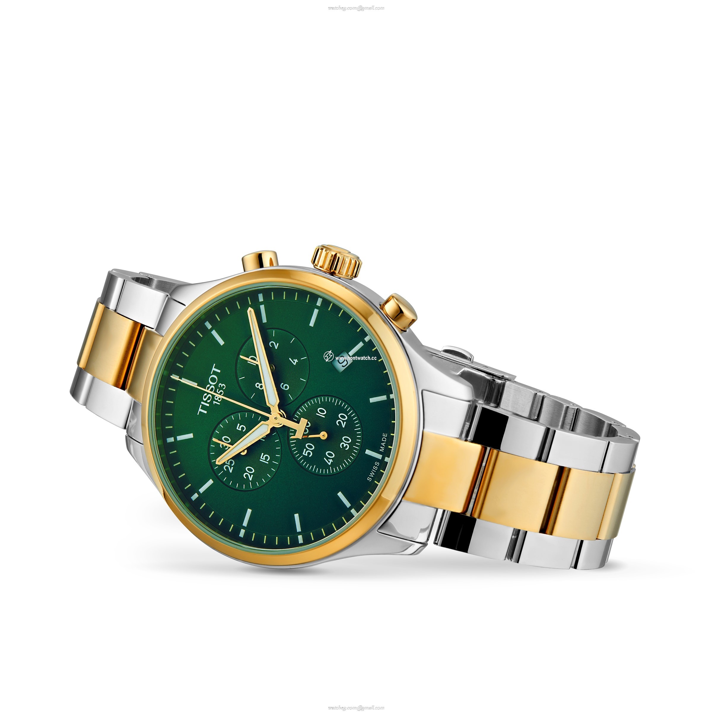 Tissot T-Sport Chrono XL | 45mm Green Dial | Stainless Steel Quartz Watch - Image 2