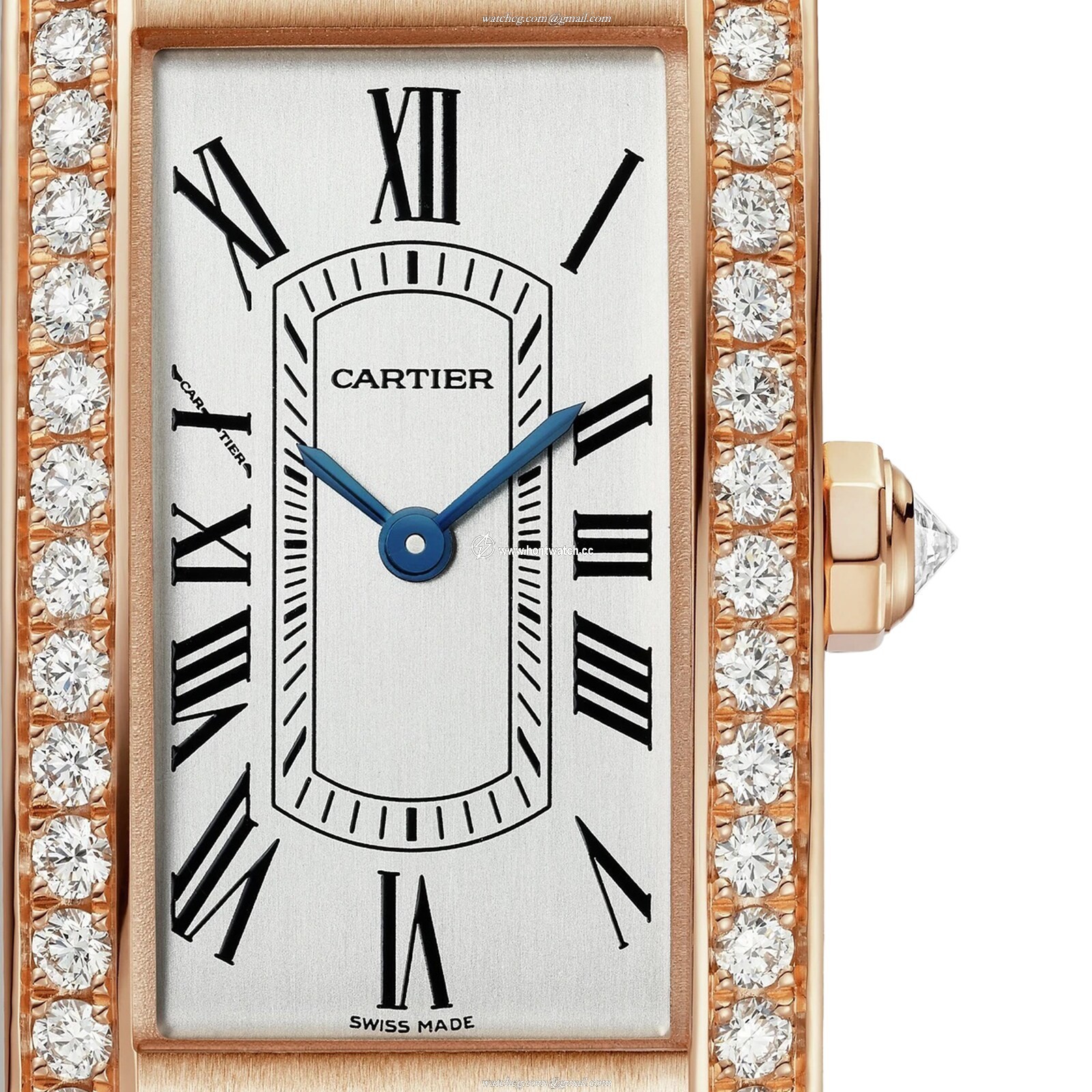 Cartier Tank Americaine WJTA0044 Rose Gold Quartz Silver Dial | 19.5mm - Image 2