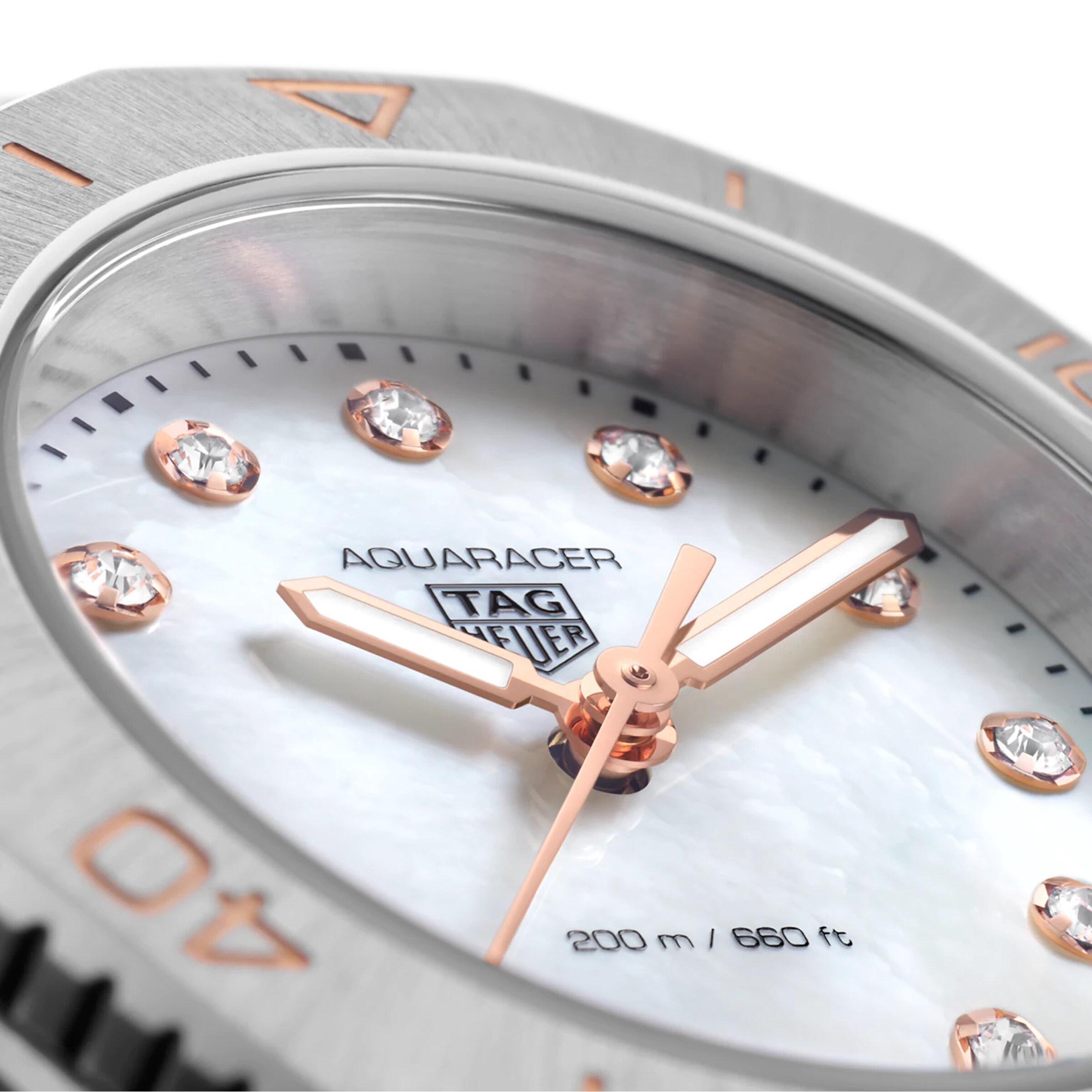 TAG Heuer Aquaracer Replica - 30mm Stainless Steel Quartz Watch - Mother of Pearl Dial - Image 3