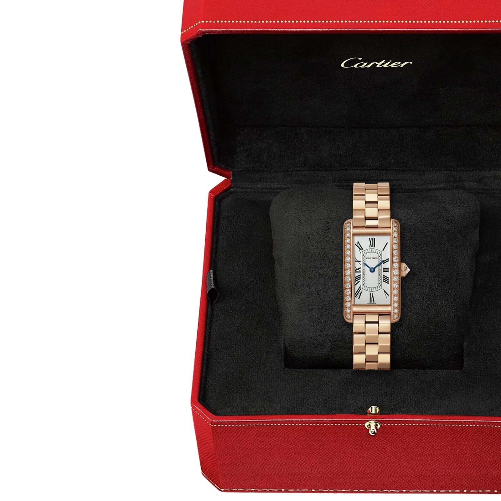 Cartier Tank Americaine WJTA0044 Rose Gold Quartz Silver Dial | 19.5mm - Image 3
