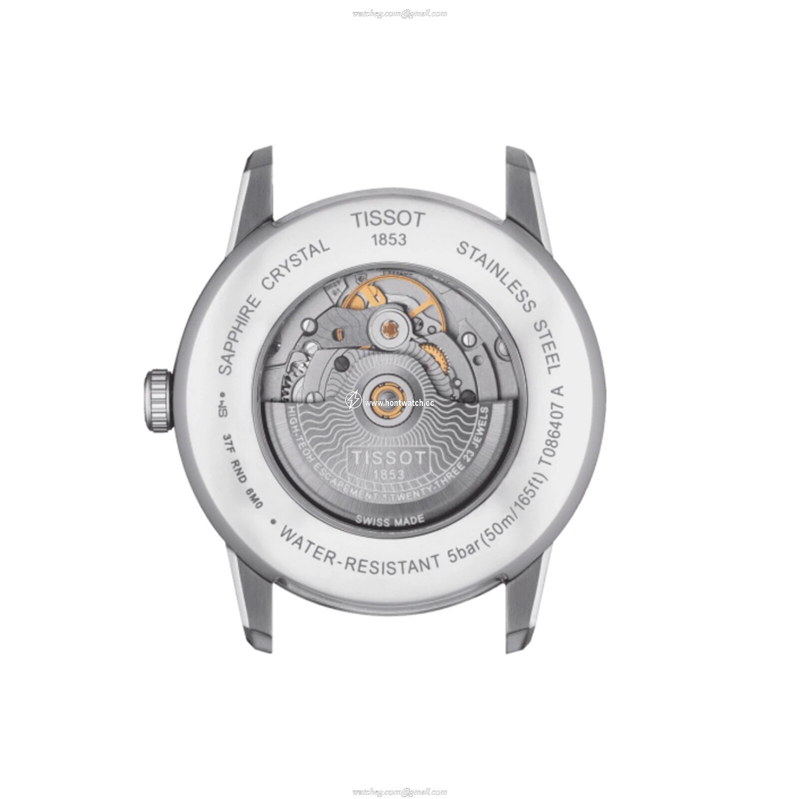 Tissot T-Classic Automatic Watch - 41mm Stainless Steel Silver Dial - Image 2