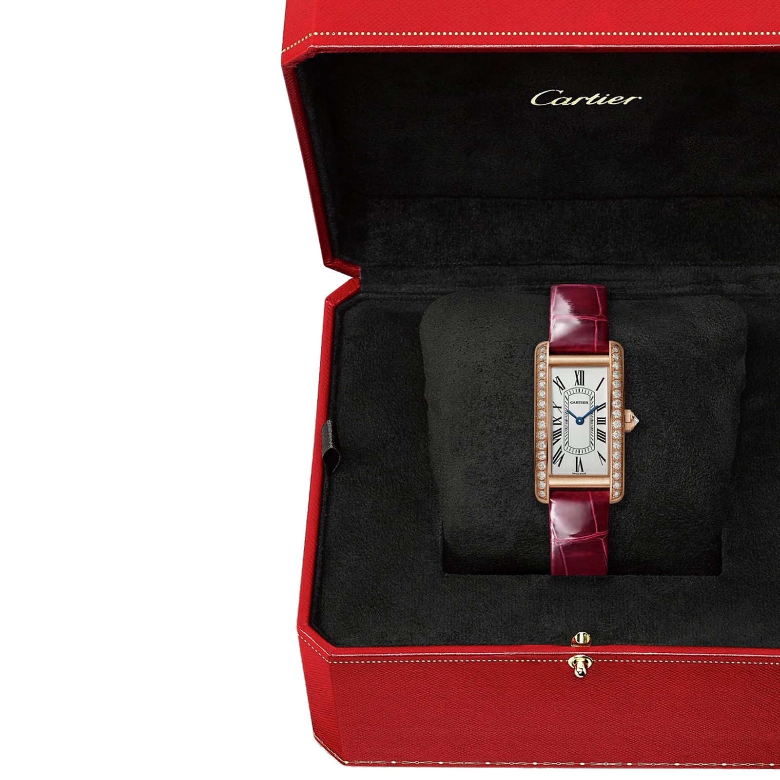 Cartier Tank Americaine WJTA0042 - Rose Gold Quartz Silver Dial - 19.5mm - Image 3