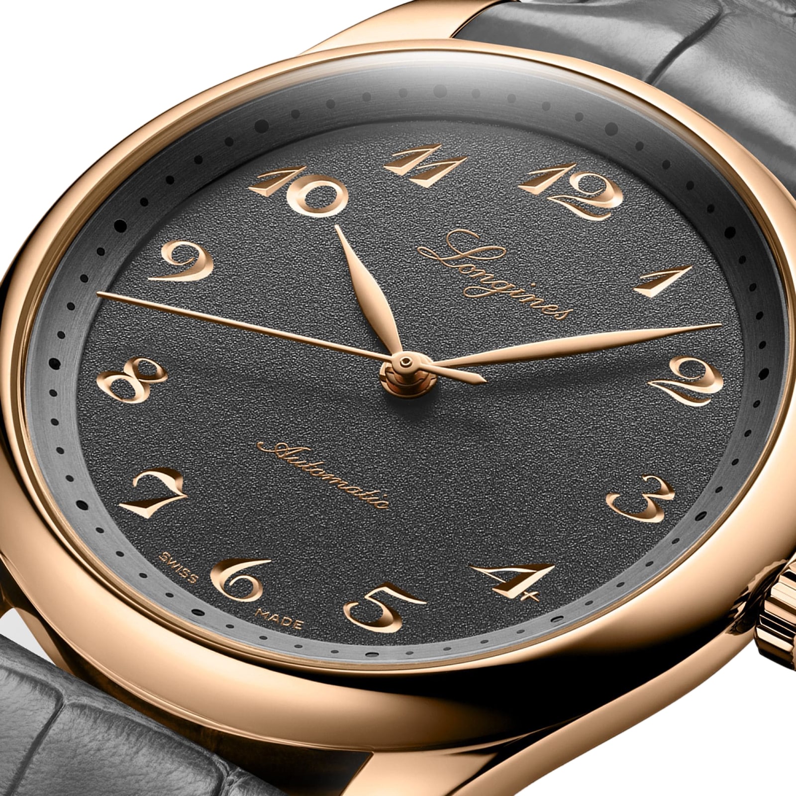 Longines Master Collection L27938732 | 18ct Rose Gold Automatic Grey Watch - Image 3