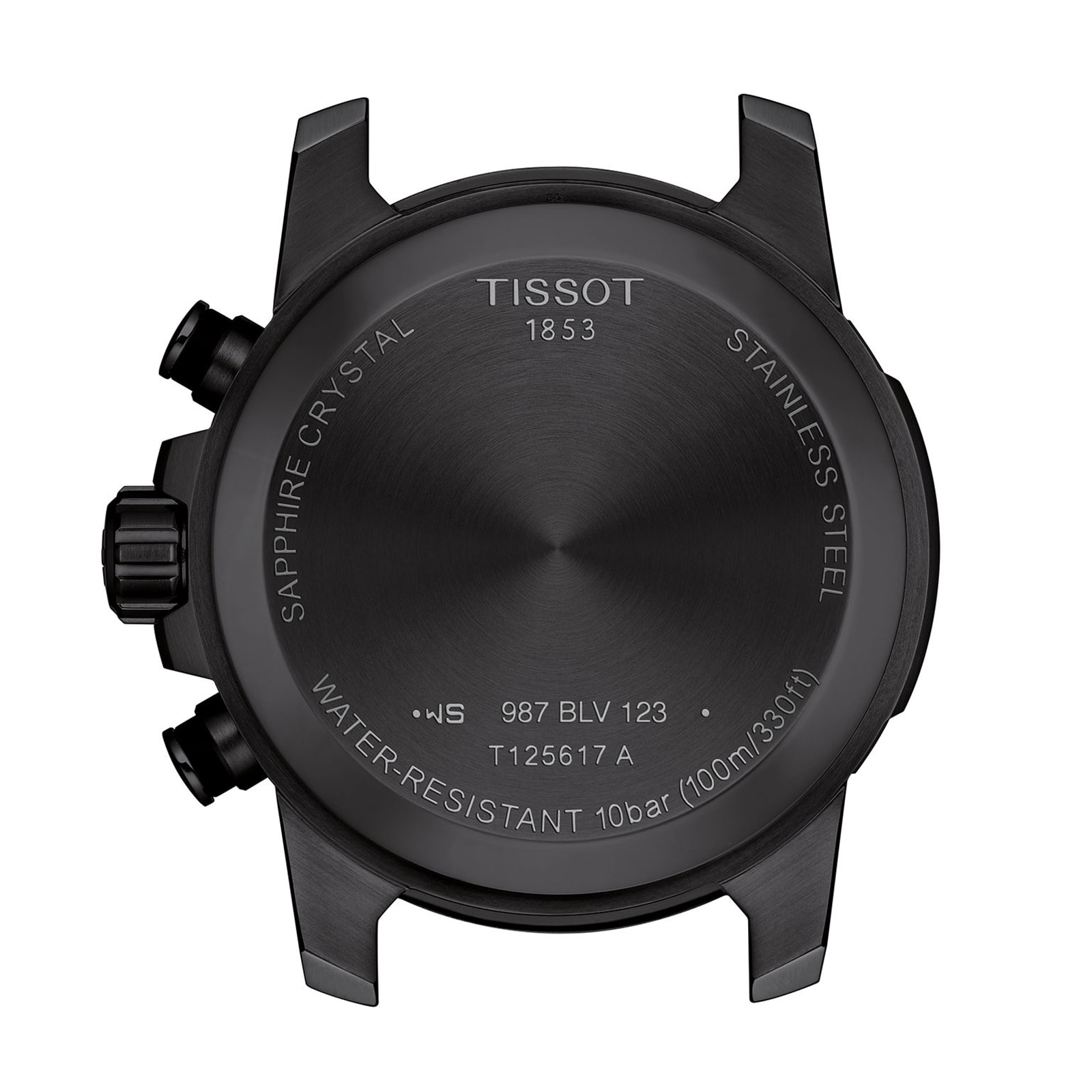 Tissot T-Sport Chrono Black Dial Stainless Steel Watch - 45.5mm Quartz - Image 3