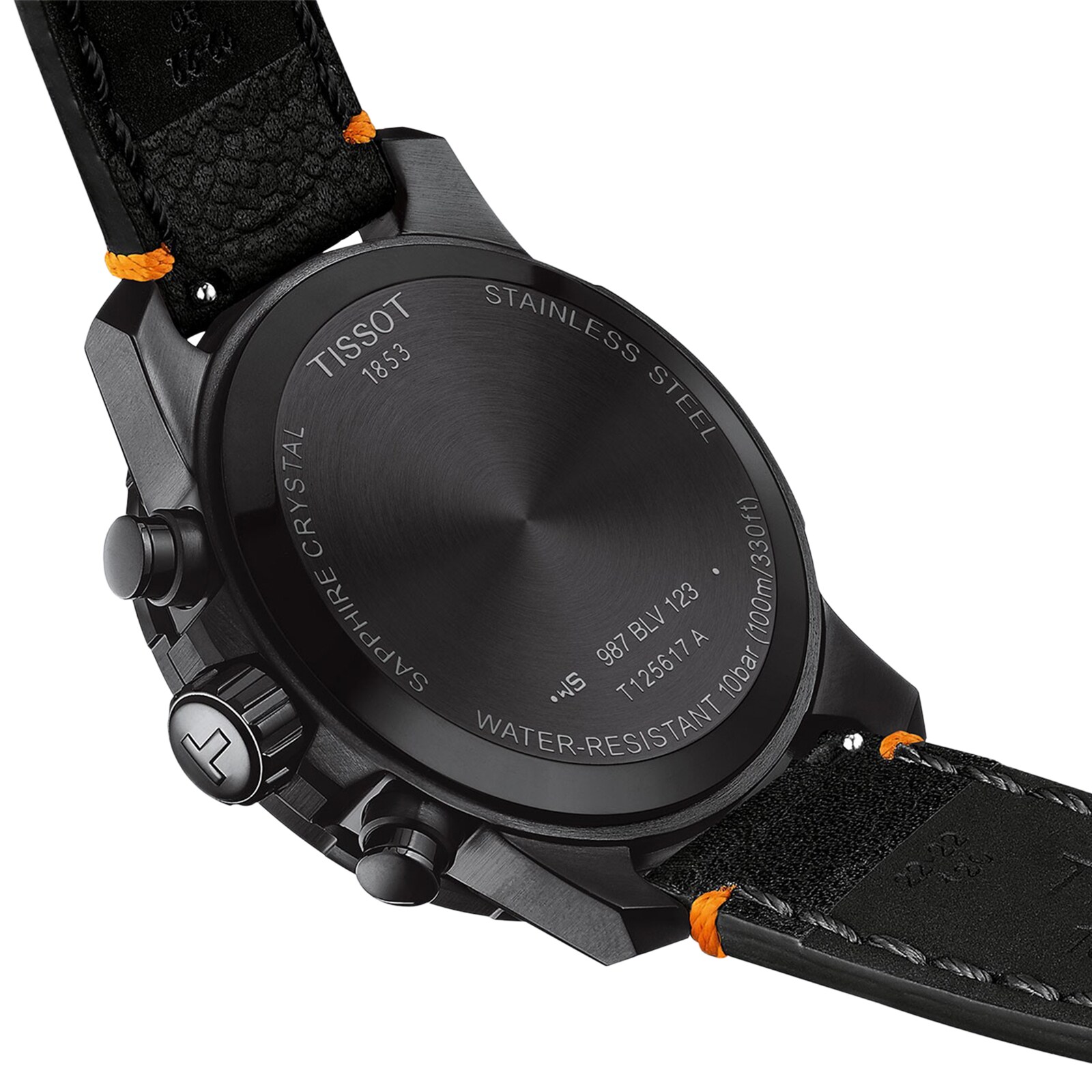 Tissot T-Sport Chrono Black Dial Stainless Steel Watch - 45.5mm Quartz - Image 4