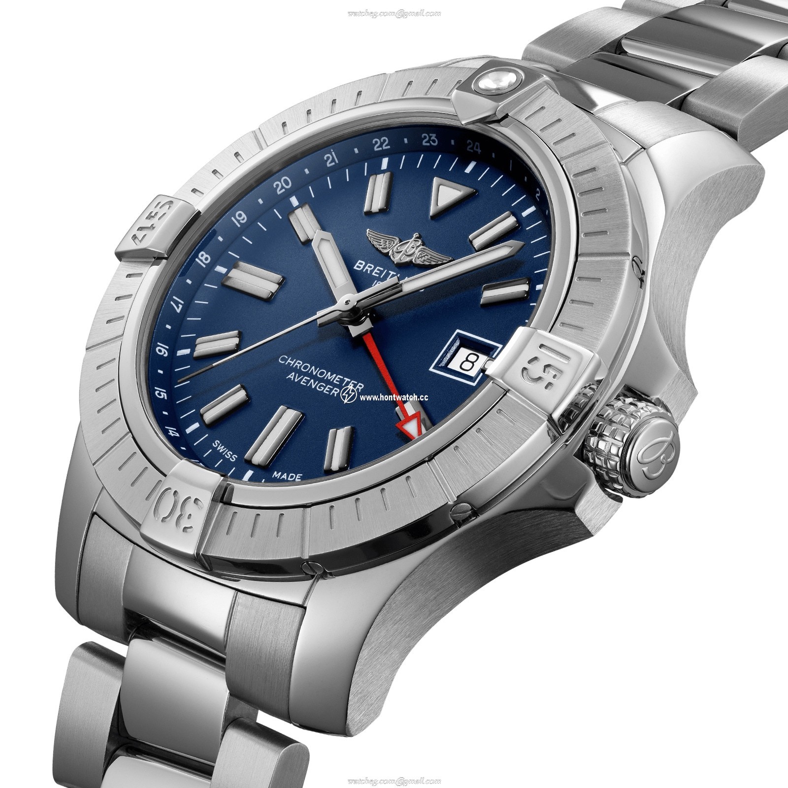 Breitling Avenger Automatic 45mm Blue Dial Stainless Steel Watch - Image 2