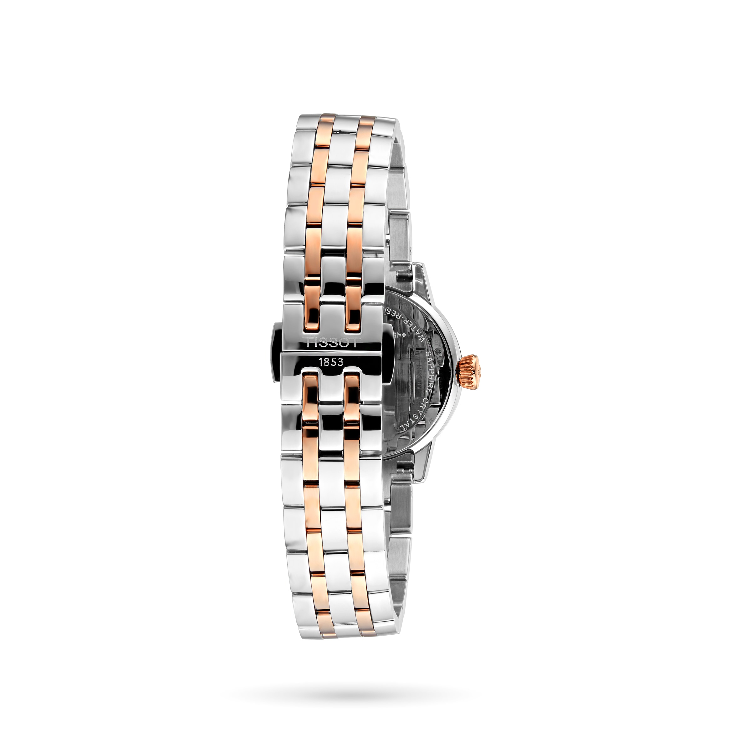 Tissot T-Classic Ladies Watch - Silver Dial & Rose Gold - 28mm Quartz - Image 3