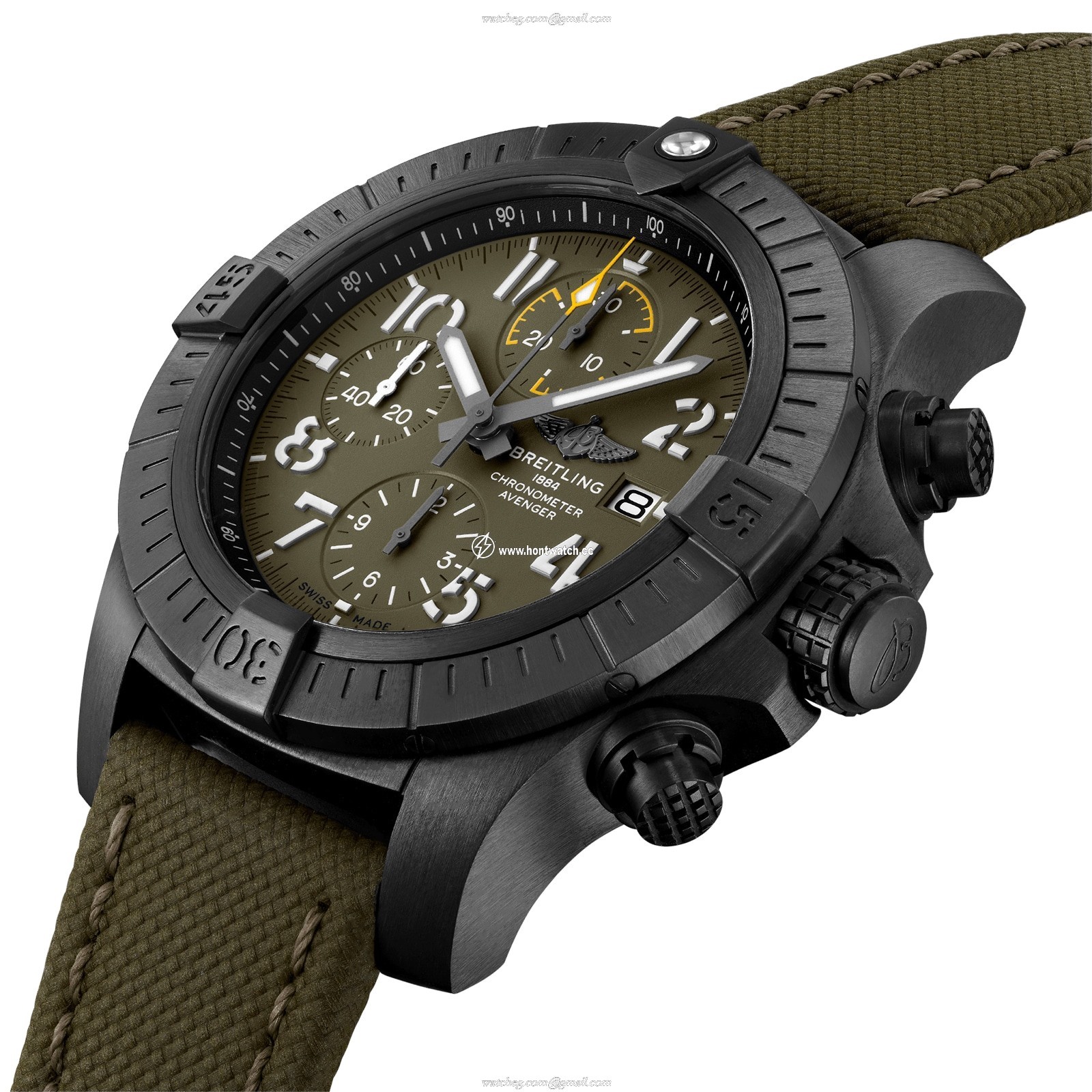 Breitling Avenger Titanium Automatic Green Watch - 45mm Case | 300m Water Resistant - Image 2