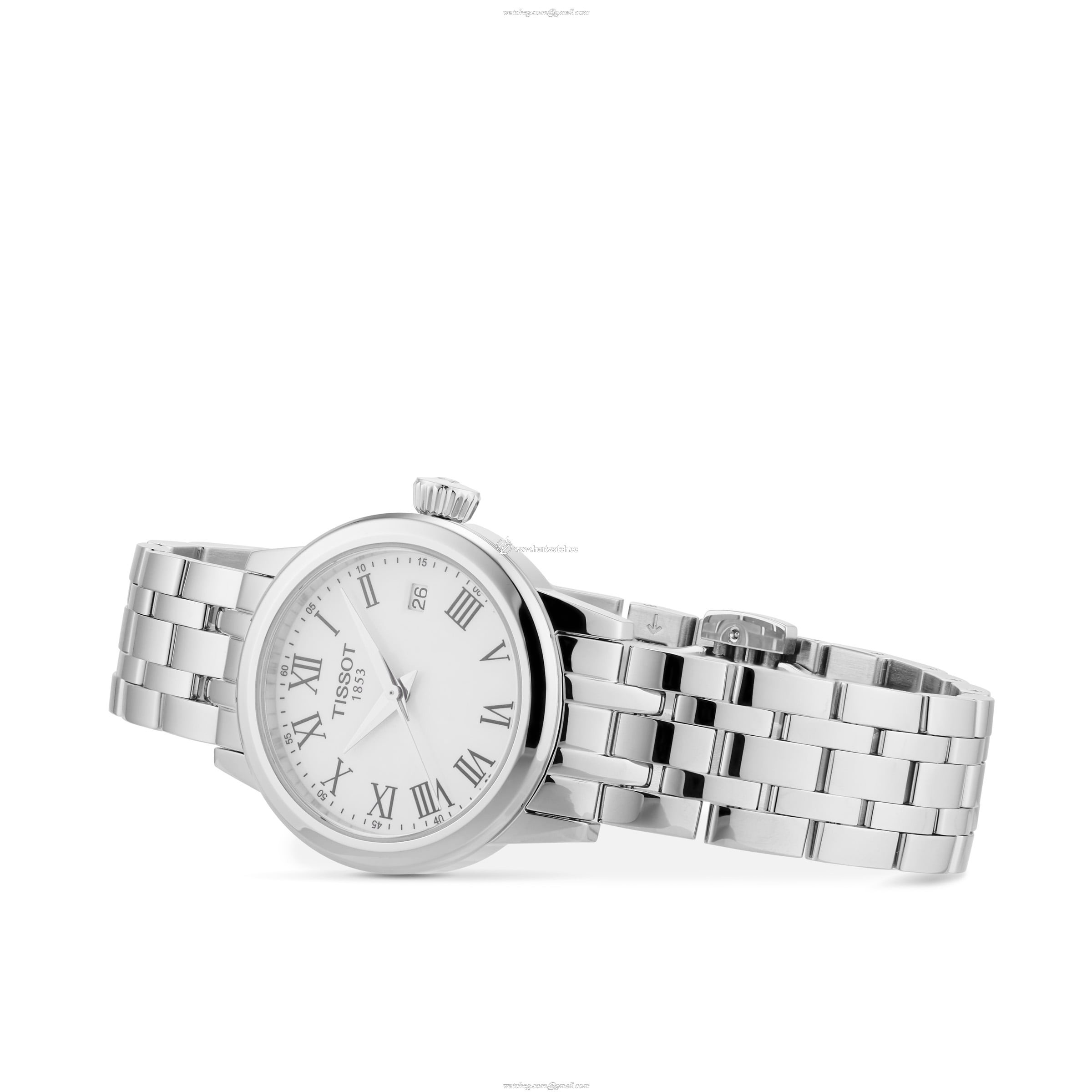 Tissot T-Classic Silver Dial Quartz Watch | 28mm Stainless Steel | Roman Numerals - Image 2