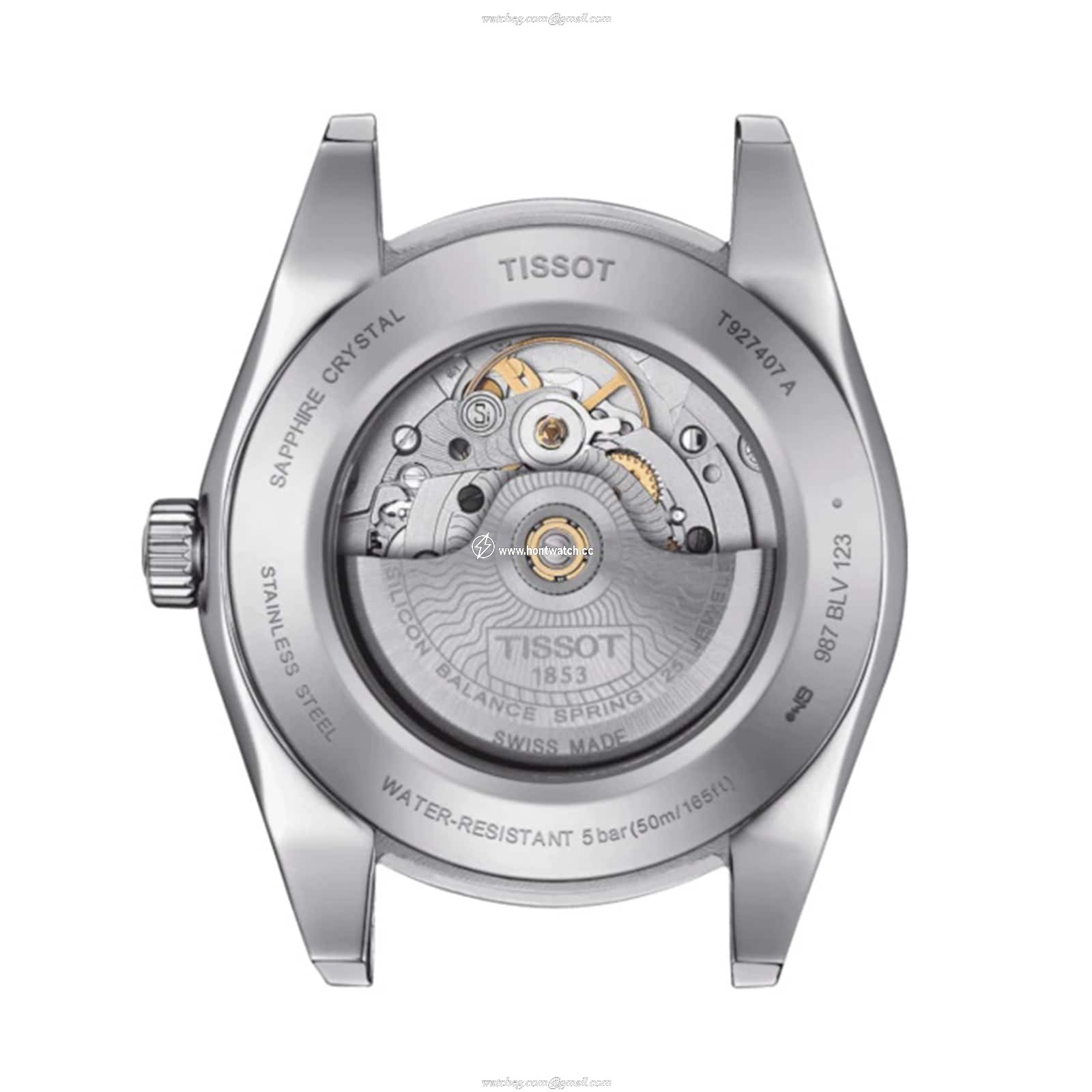 Tissot T-Gold Automatic Watch - 40mm Black Dial - Stainless Steel & Gold - Image 2