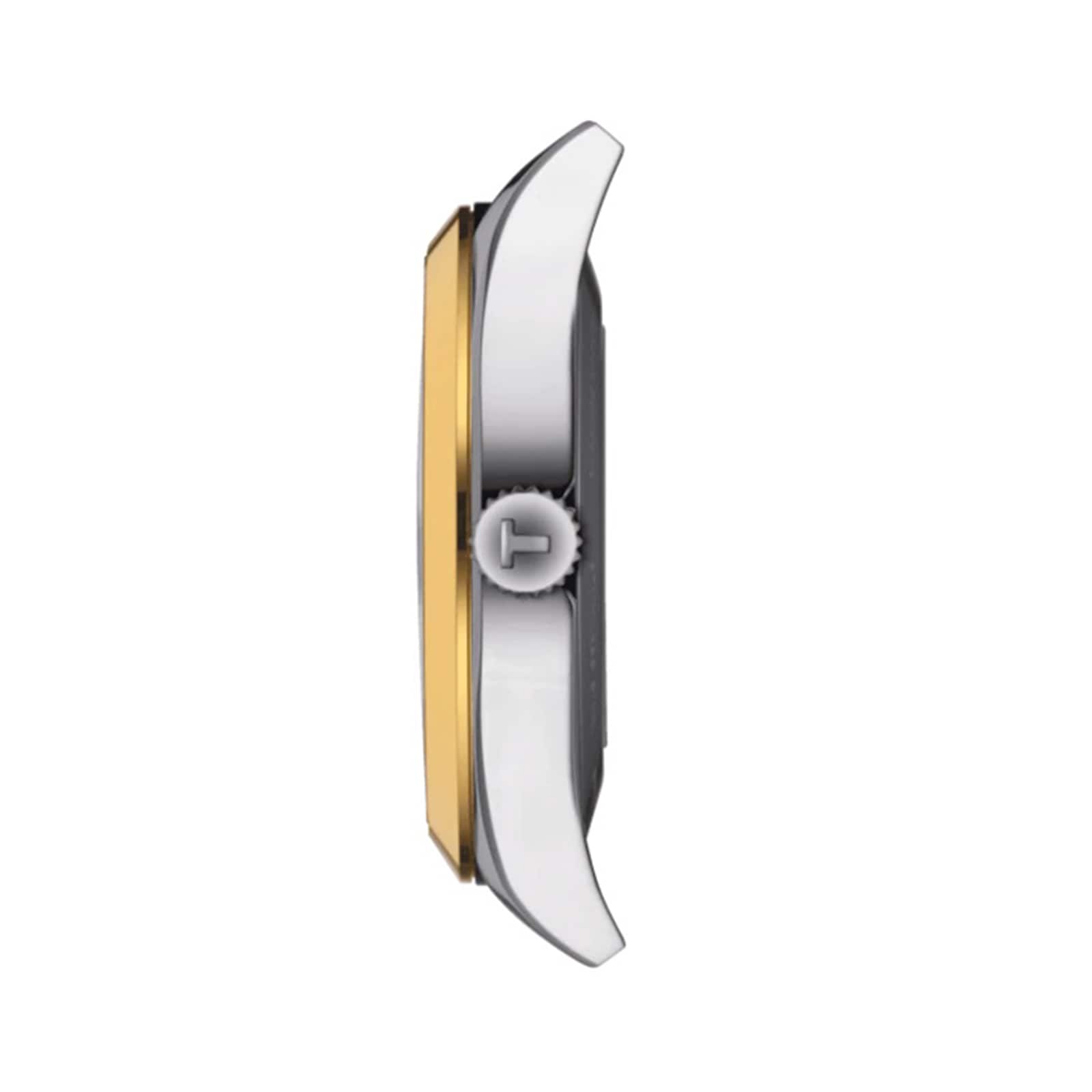 Tissot T-Gold Automatic Watch - 40mm Black Dial - Stainless Steel & Gold - Image 3