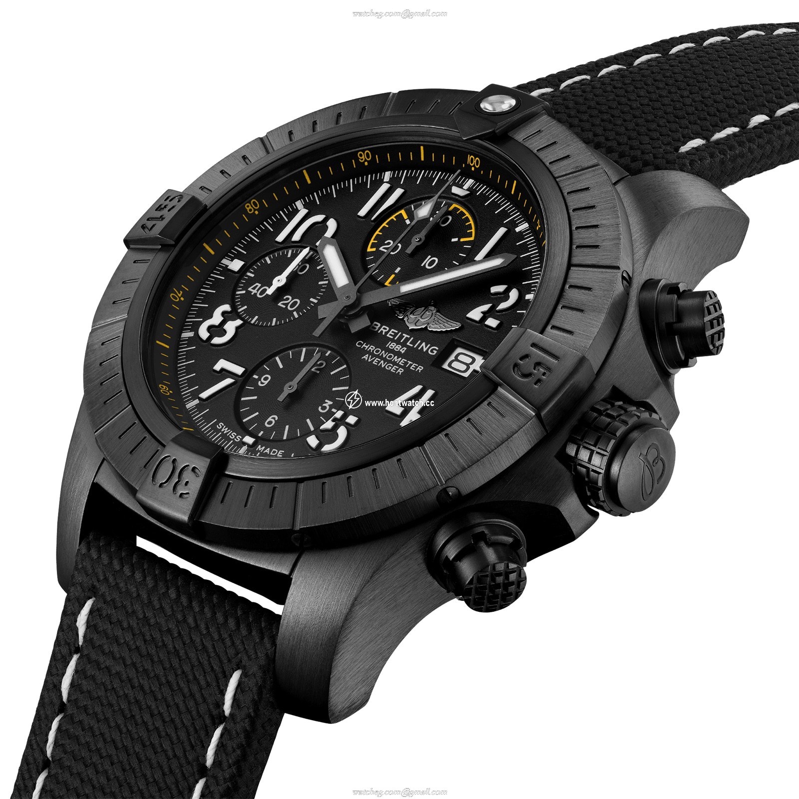 Breitling Avenger Titanium Automatic Watch - 45mm Black Dial | 300M Water Resistant - Image 2