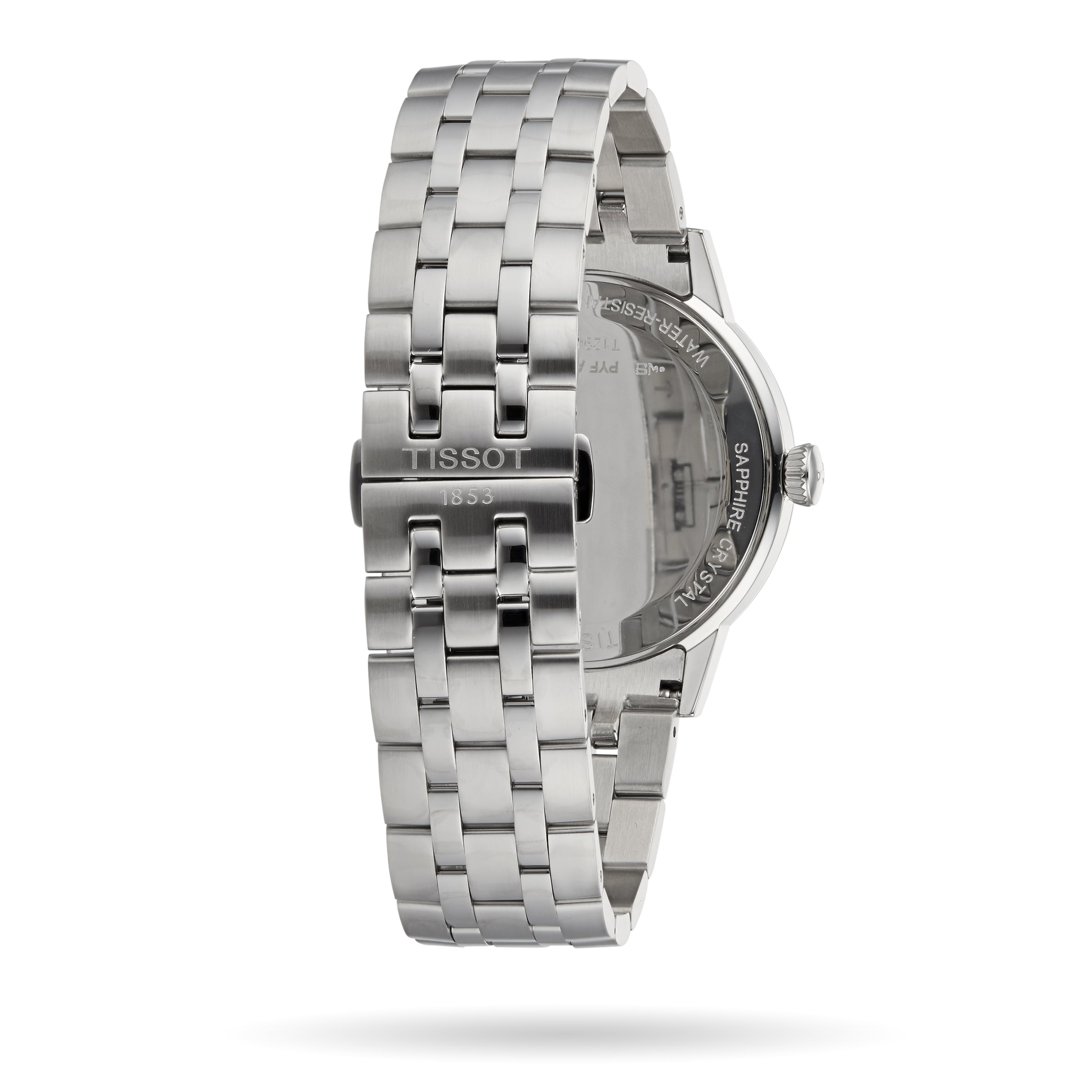 Tissot T-Classic Stainless Steel Quartz Watch - Black Dial, 42mm, Roman Numerals - Image 3