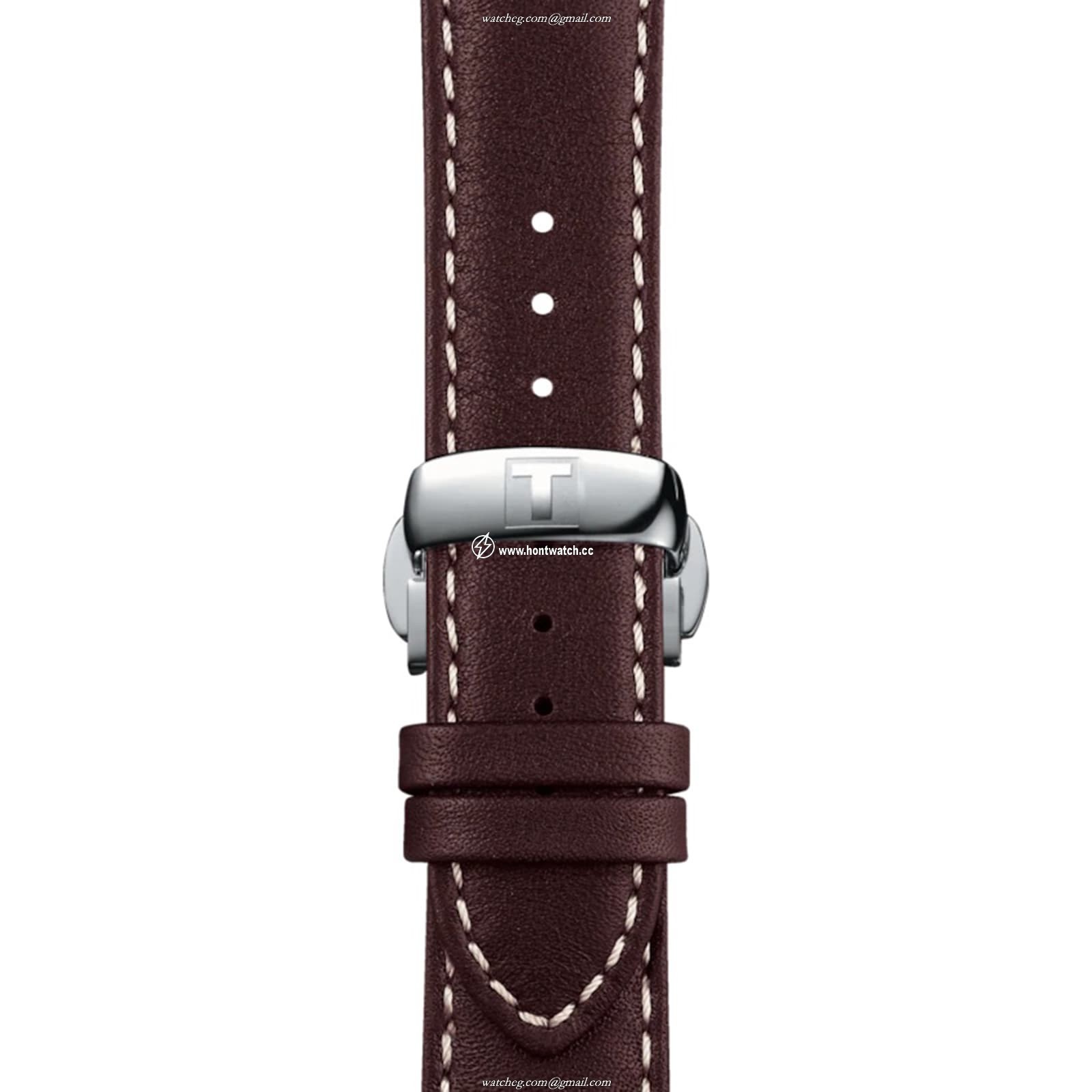 Tissot T-Gold Automatic Watch - 40mm Stainless Steel & Rose Gold - Brown Dial - Image 2