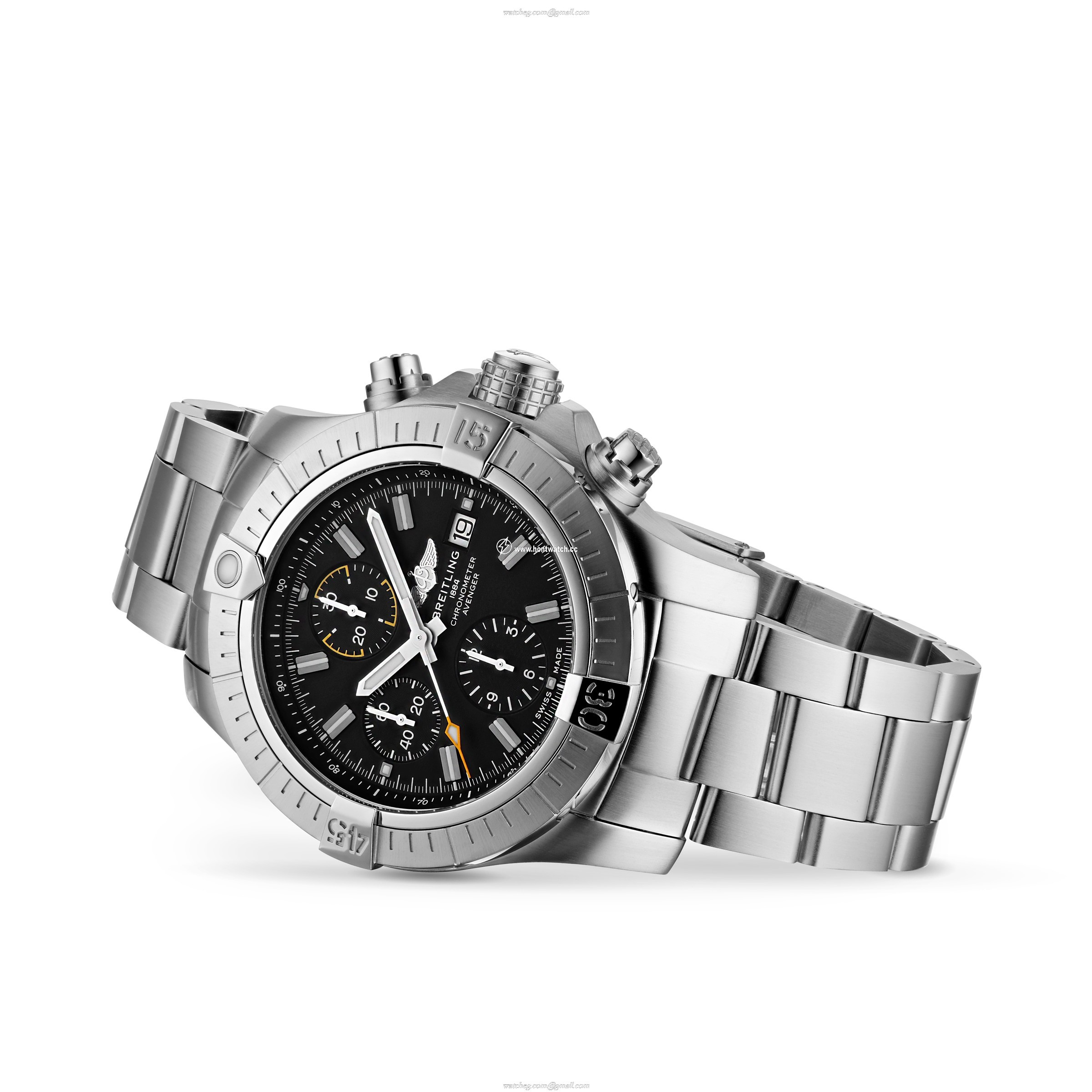 Breitling Avenger A13317101B1A1 - 45mm Automatic Black Dial - Stainless Steel - Image 2