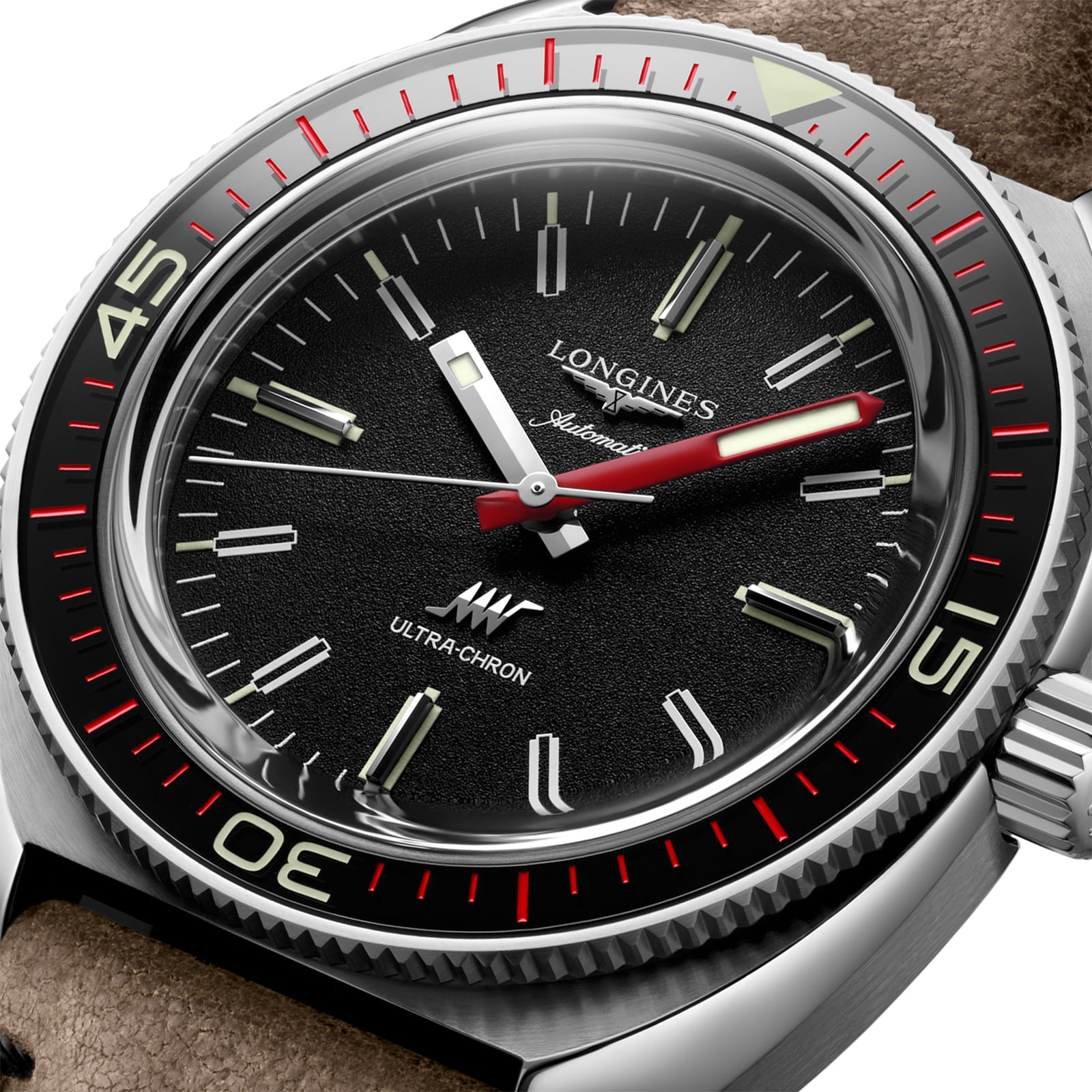 Longines Ultra-Chron L28364528 | 43mm Automatic Black Dial | Stainless Steel - Image 3