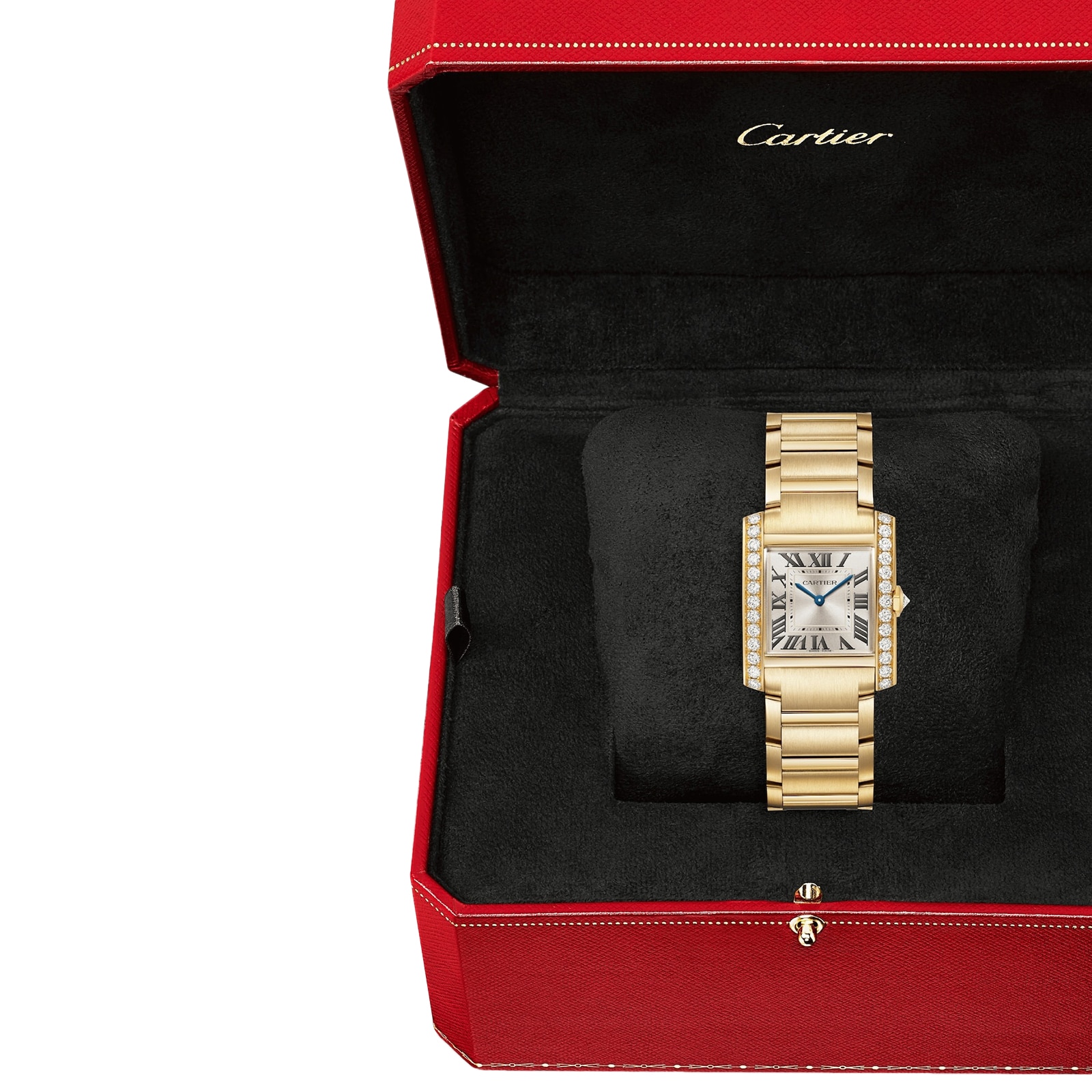 Cartier Tank Francaise WJTA0040 - Yellow Gold Quartz Champagne Dial - 27mm - Image 3