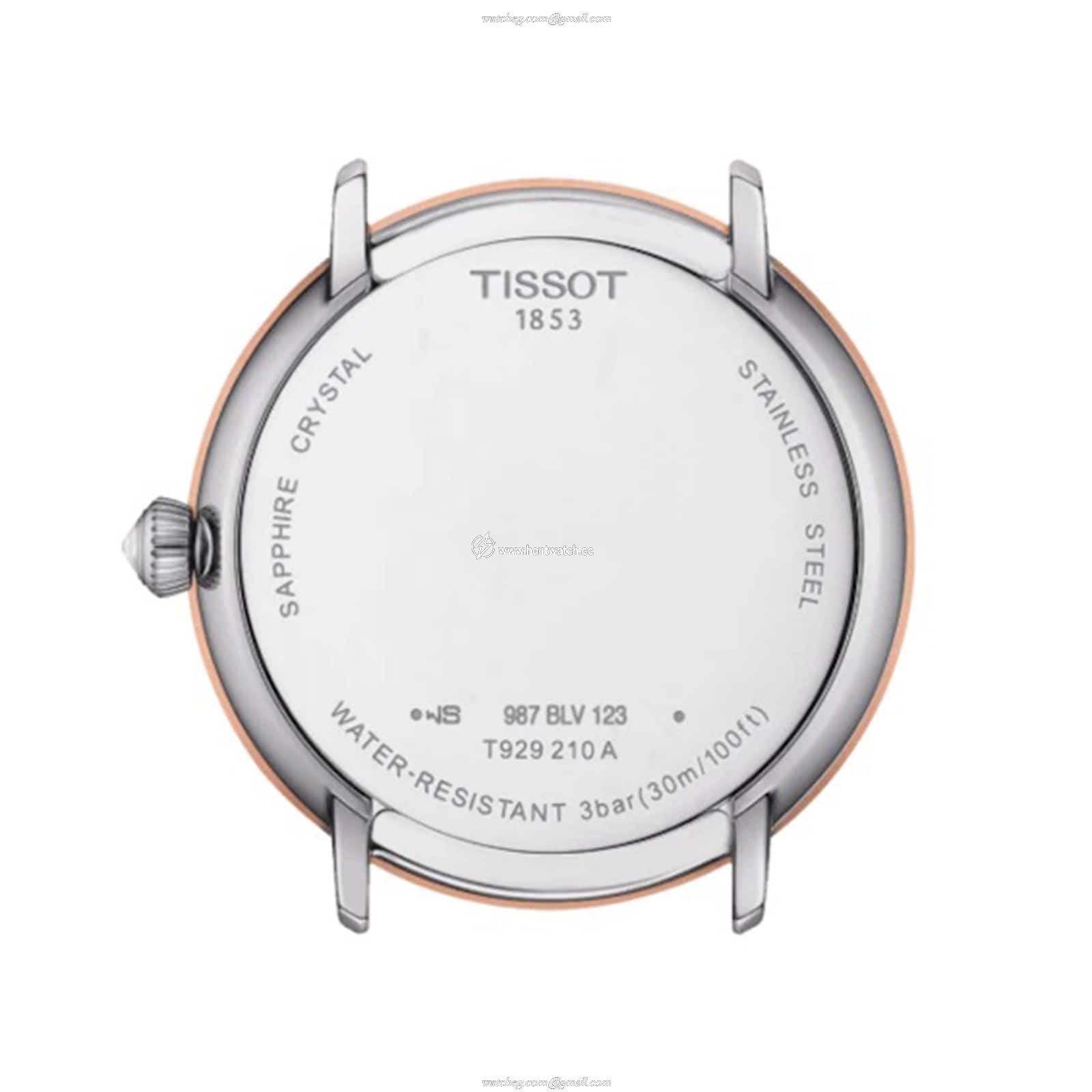Tissot T-Gold Blue Dial Watch - 33mm Stainless Steel & Rose Gold - Quartz - Image 2