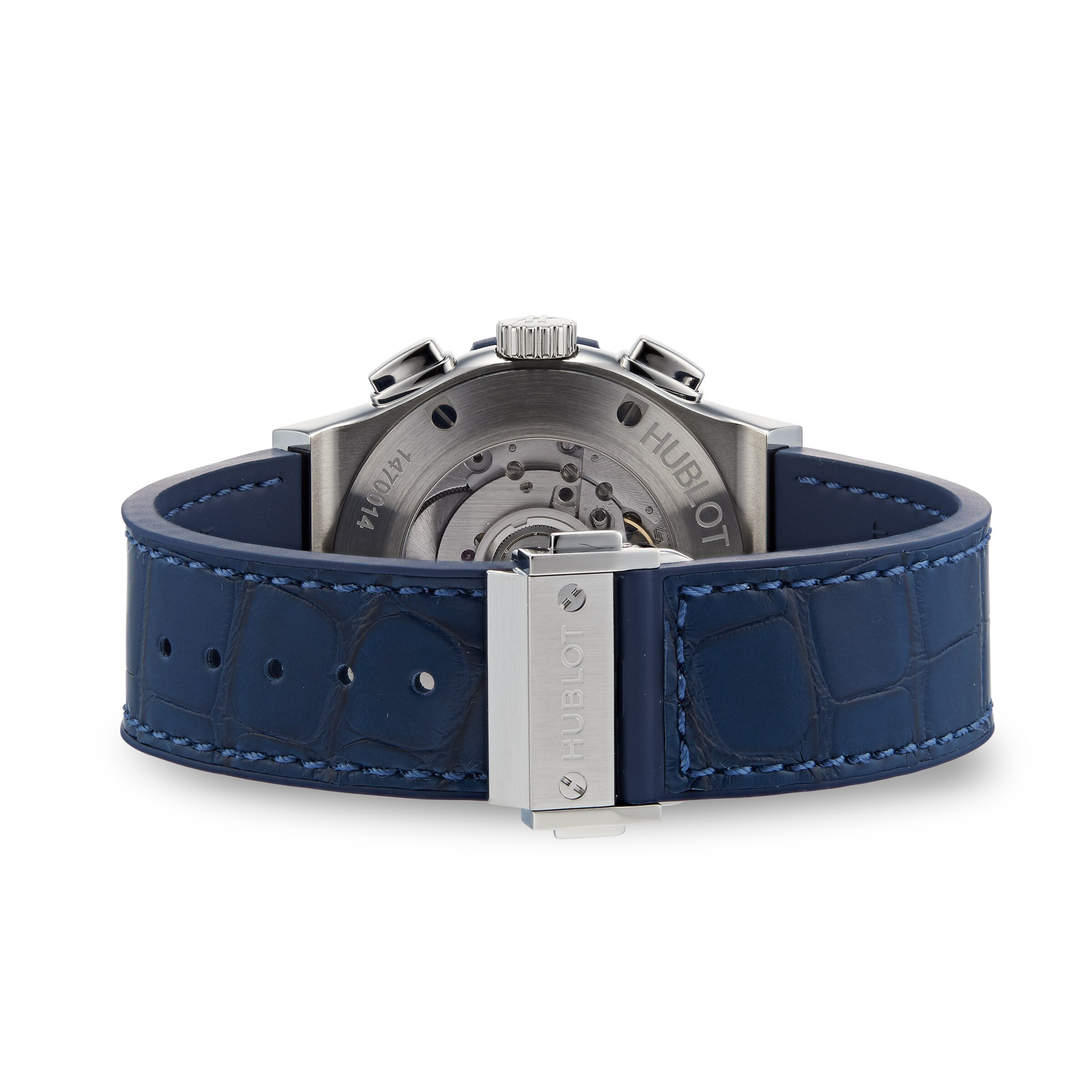 Hublot Classic Fusion 42mm Titanium Automatic Blue Watch | Replica - Image 3