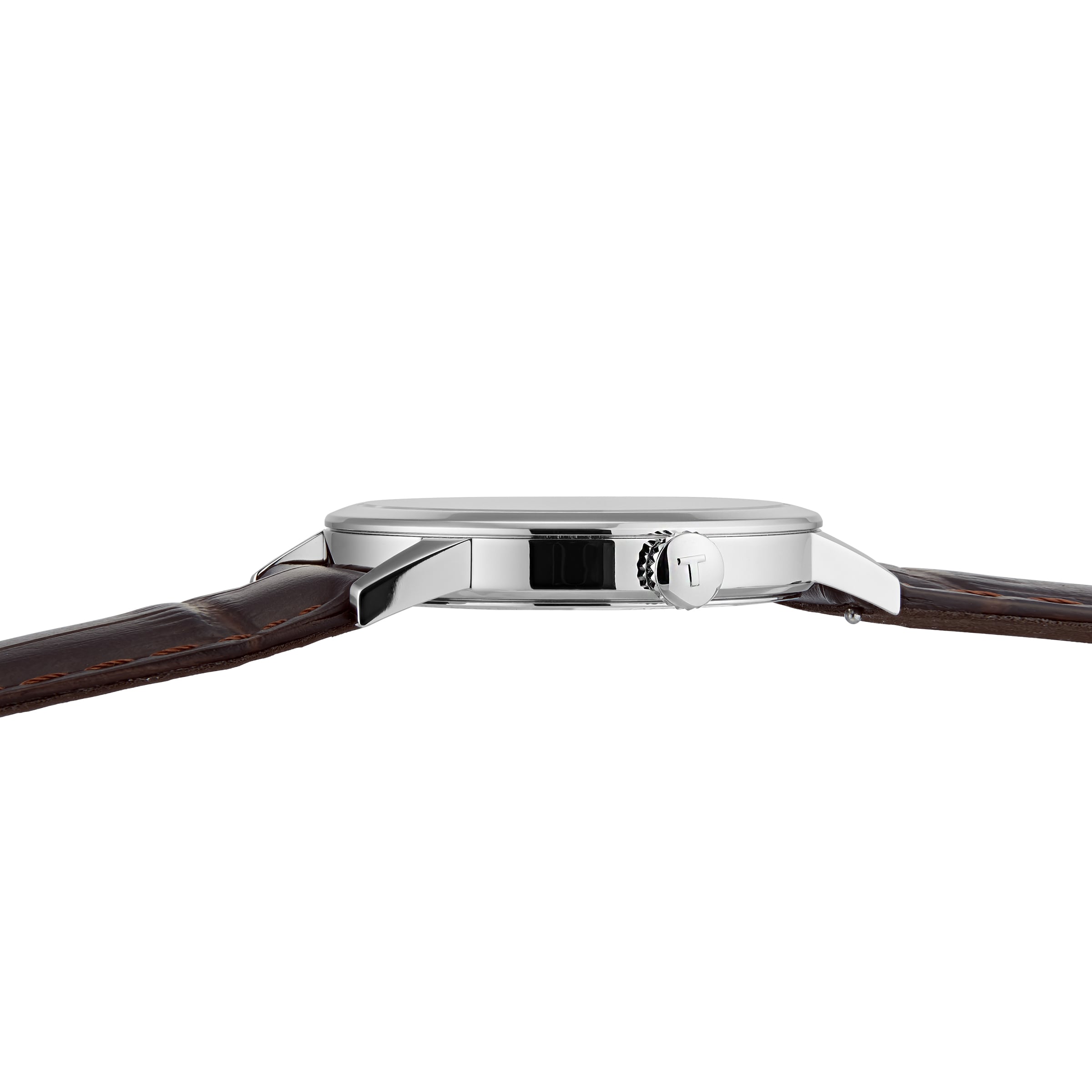 Tissot T-Classic Silver Dial 42mm Stainless Steel Watch - Quartz Roman Numerals - Image 4