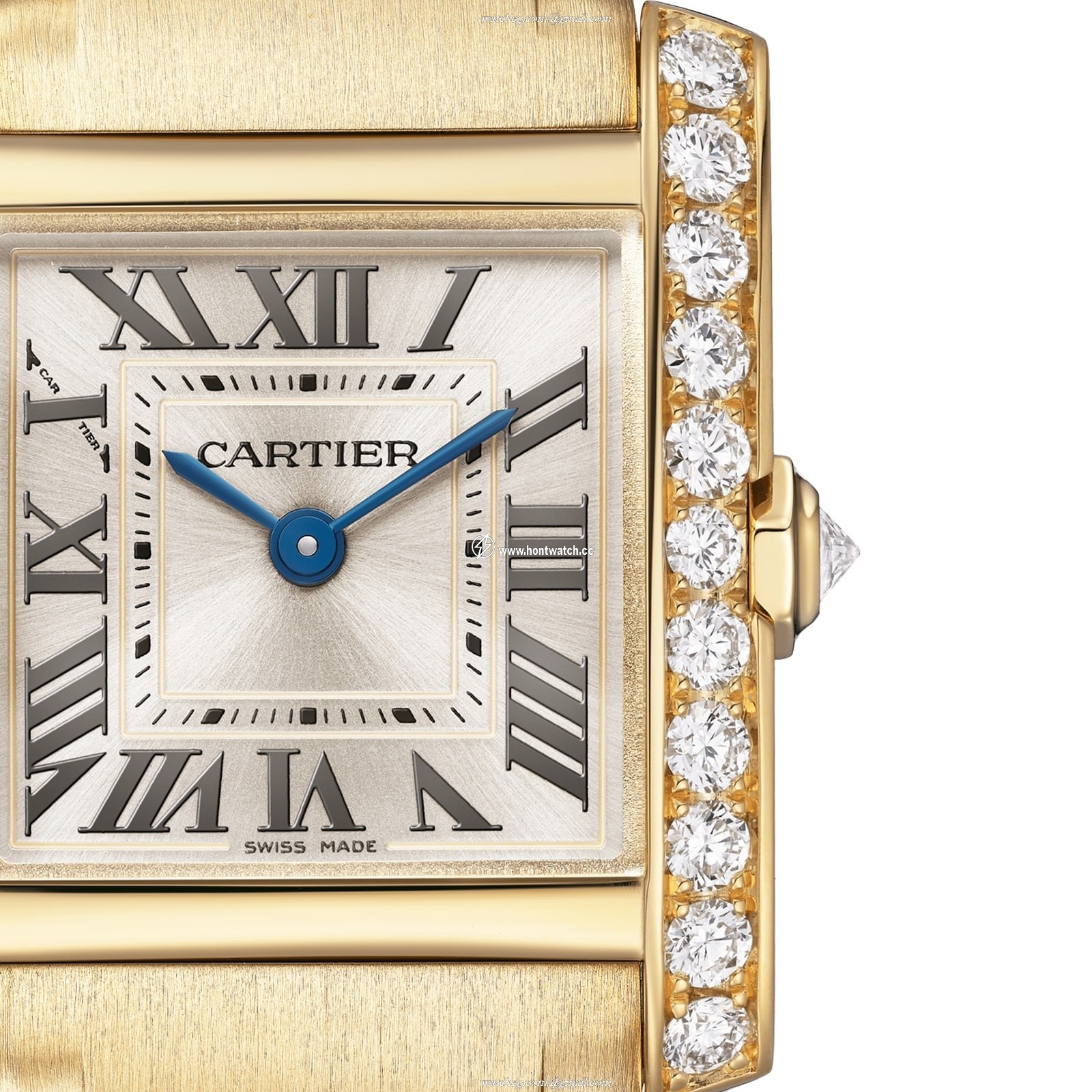 Cartier Tank Francaise Replica - Yellow Gold Quartz Champagne Dial | 21mm - Image 2
