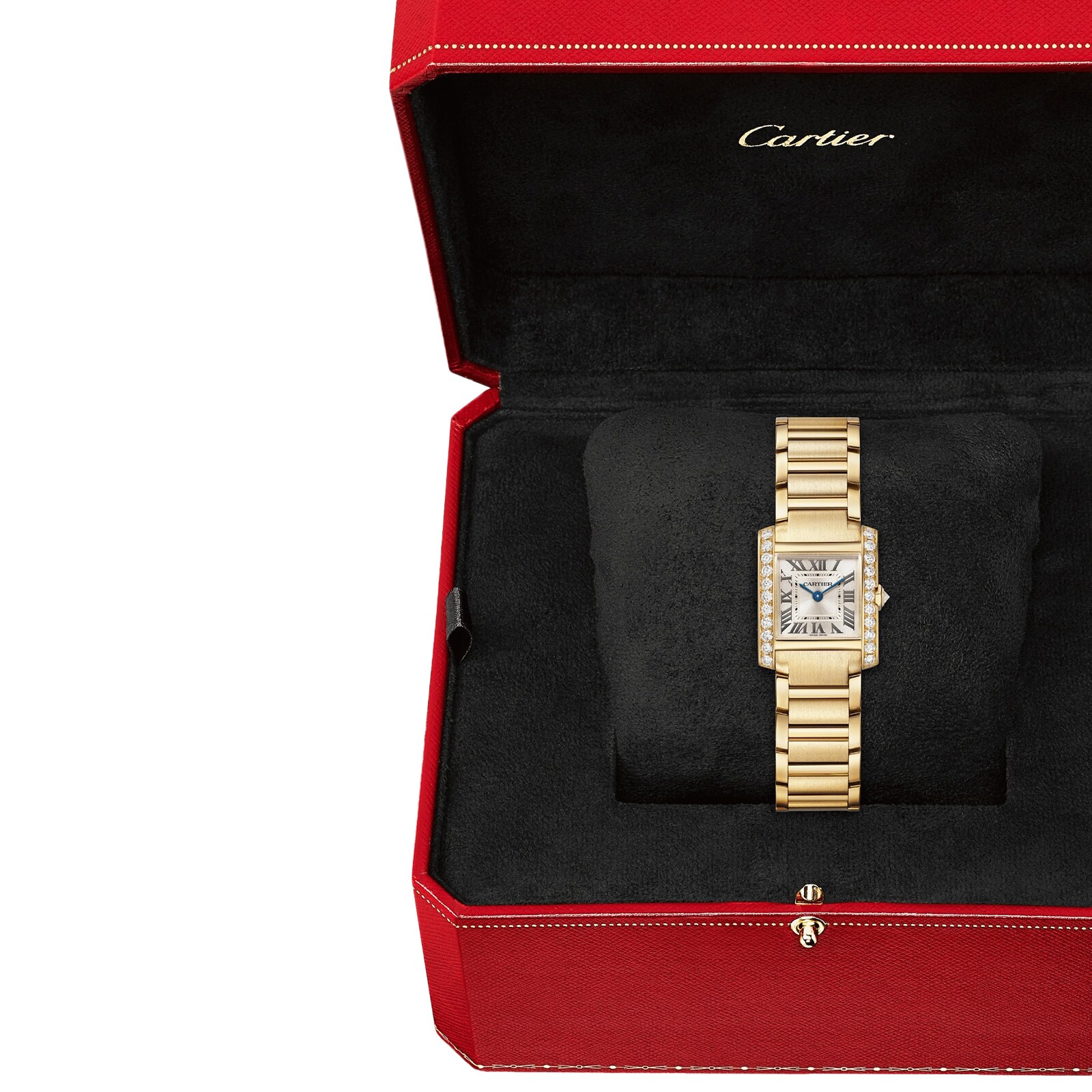 Cartier Tank Francaise Replica - Yellow Gold Quartz Champagne Dial | 21mm - Image 3