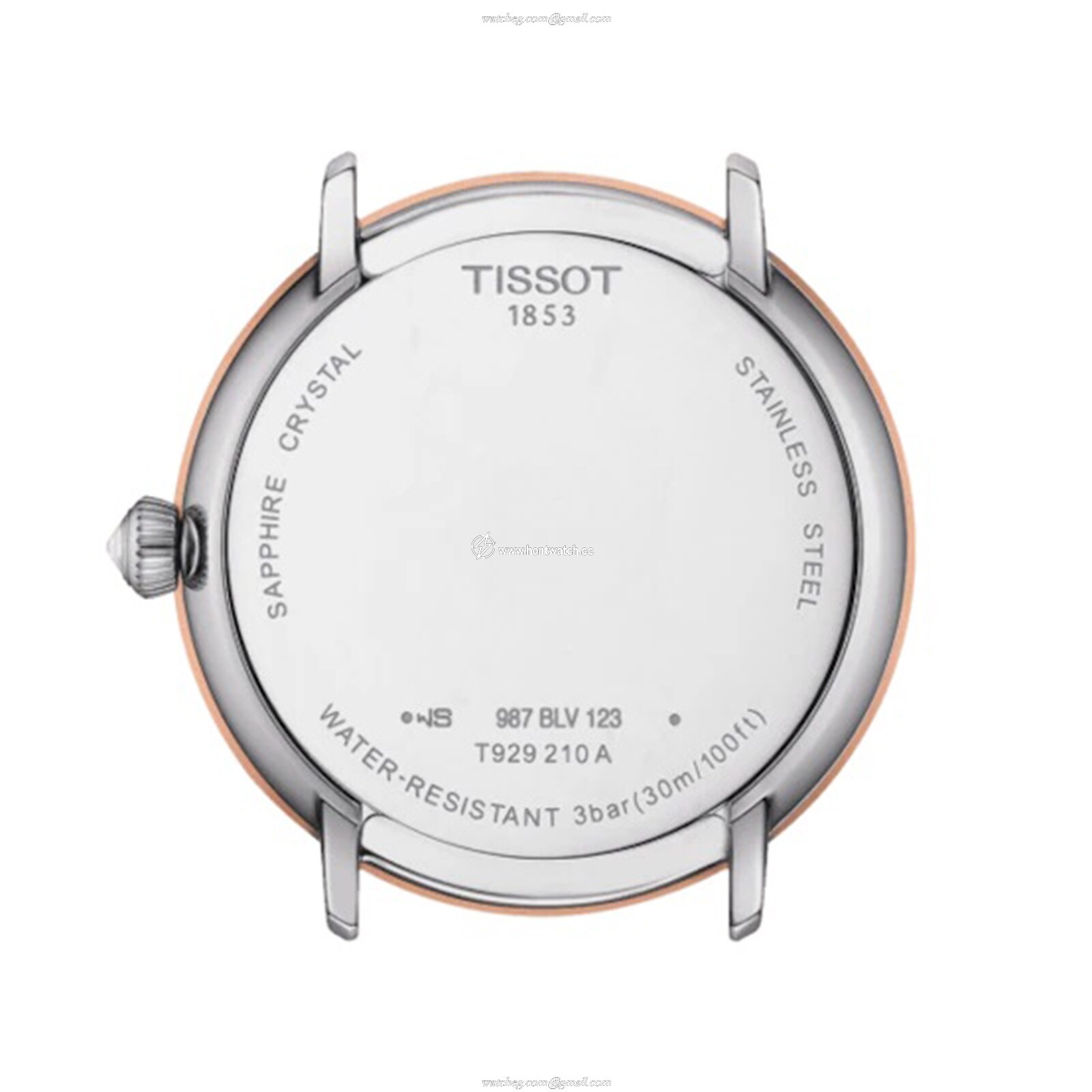 Tissot T-Gold Ladies Watch - 33mm Stainless Steel & Rose Gold - Mother of Pearl Dial - Image 2