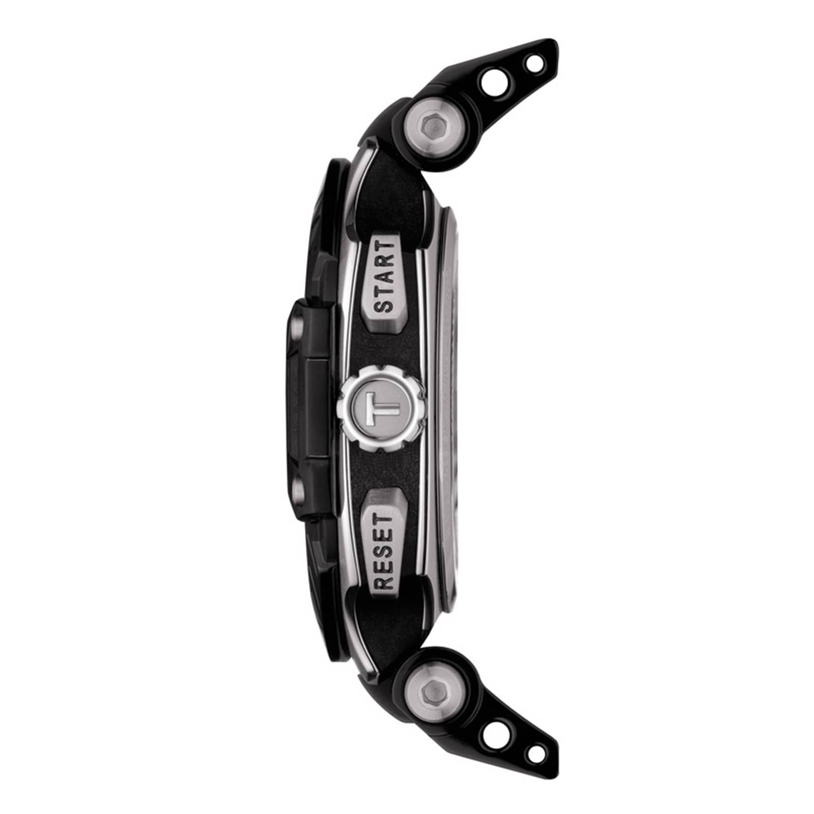 Tissot T-Sport Quartz Watch - 43mm Black Dial - Stainless Steel & Leather - Image 3