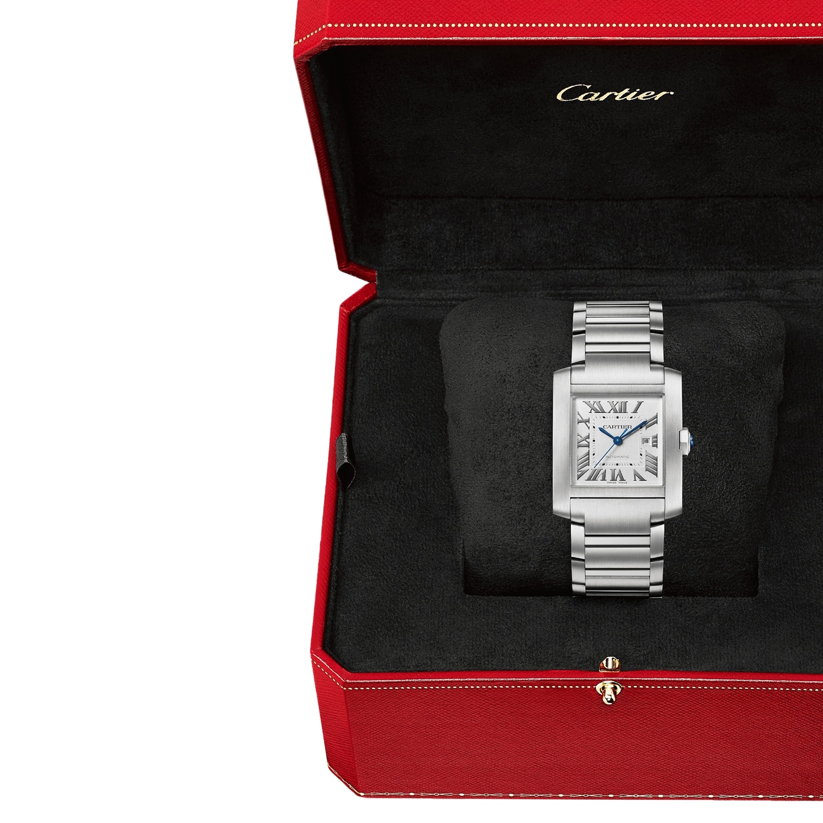 Cartier Tank Francaise WSTA0067 - 31mm Steel Automatic Silver Dial Watch - Image 3