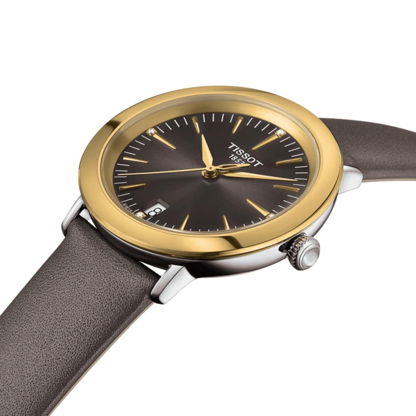 Tissot T-Gold Ladies Watch - 33mm Black Dial - Steel & Gold Case | Quartz - Image 3