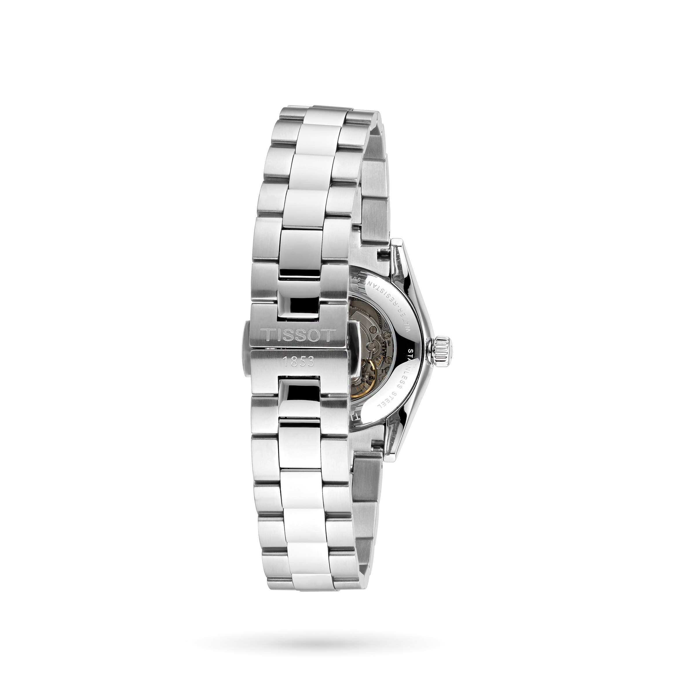 Tissot T-My Lady Automatic Watch - 29mm Silver Dial - Stainless Steel & Gold - Image 3