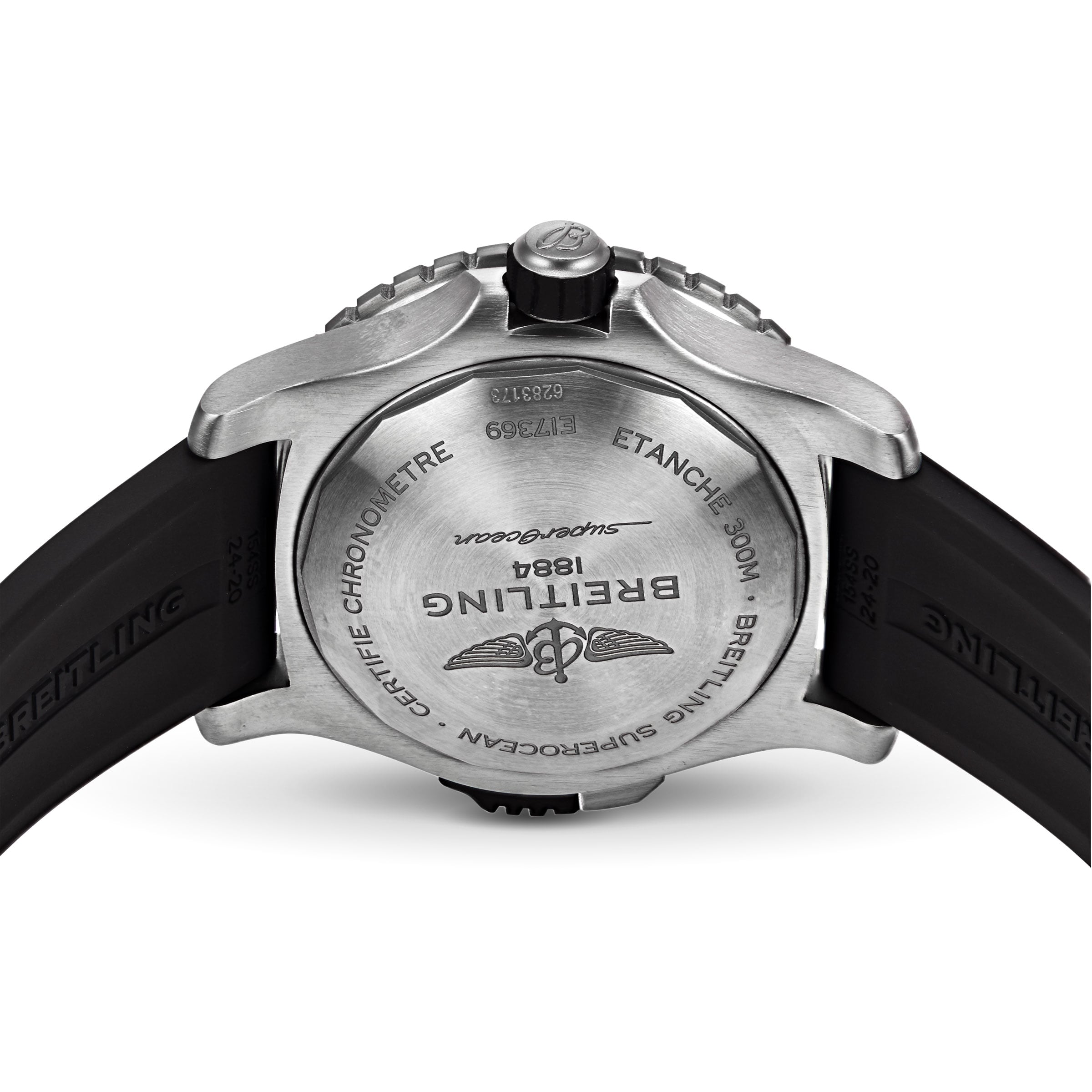 Breitling Superocean Automatic 48mm Titanium Watch - Yellow Dial & Rubber Strap - Image 4