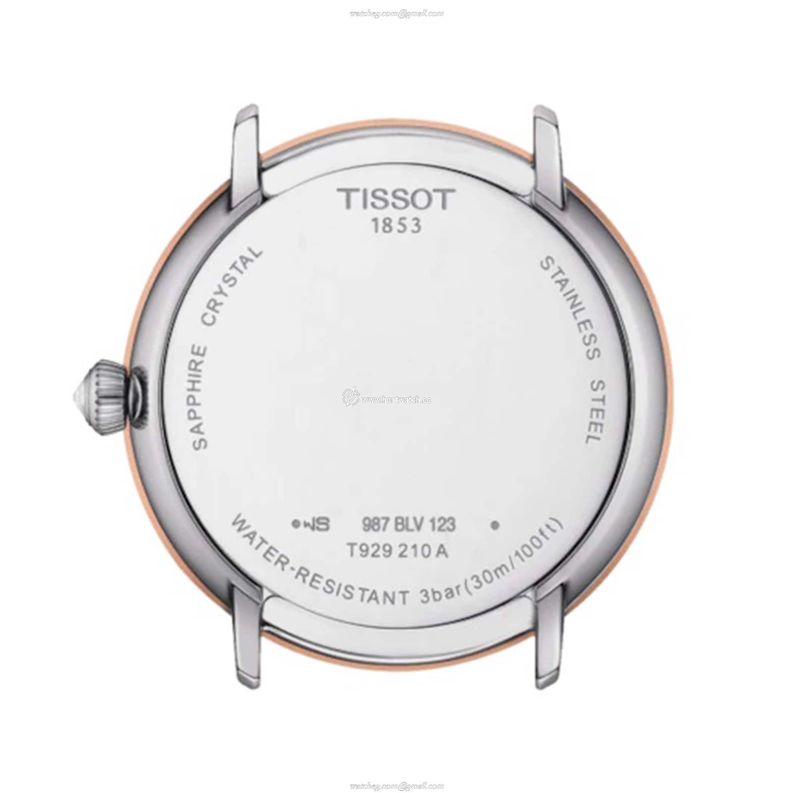 Tissot T-Gold Ladies Watch - 33mm Stainless Steel & Rose Gold - Quartz Cream Dial - Image 2